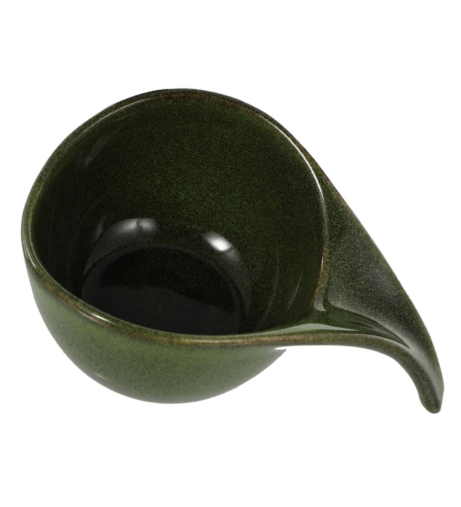 OUNONA 1pc Side Dishes Ceramic Sauce Dispenser Pinch Bowls Appetizer Caviar Cup Mini Sauce Jug Saucer Plate Snack Serving Dish Spice Dish Vinegar Japanese-Style Ceramics Dessert re-usable 11x7.5x5CM Green - Buy Online on GoSupps.com