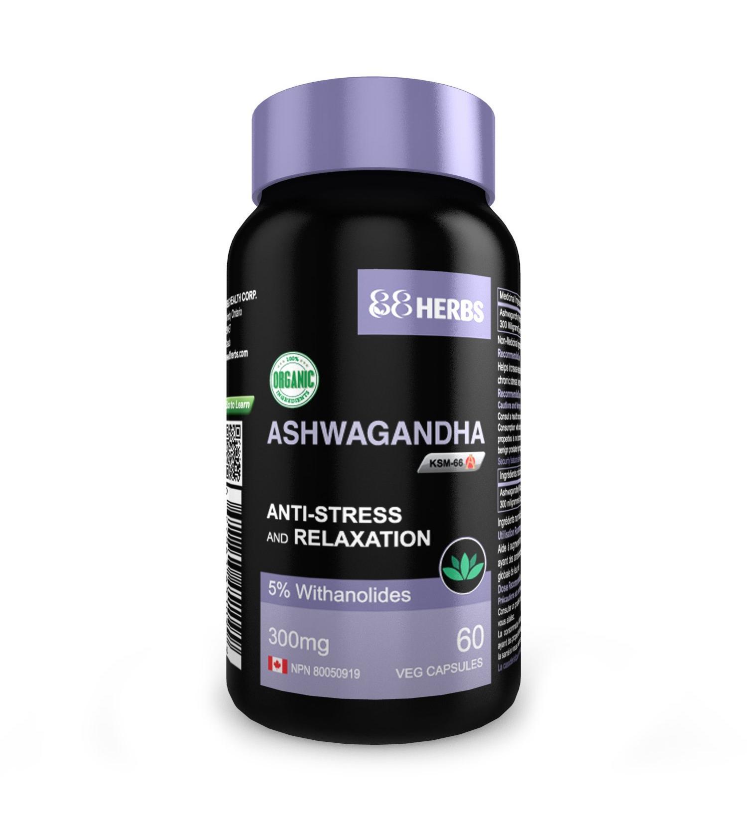 Premium Grade Ashwagandha (KSM-66) Certified Organic and Non-GMO 5% Withanolides - Buy Online on GoSupps.com
