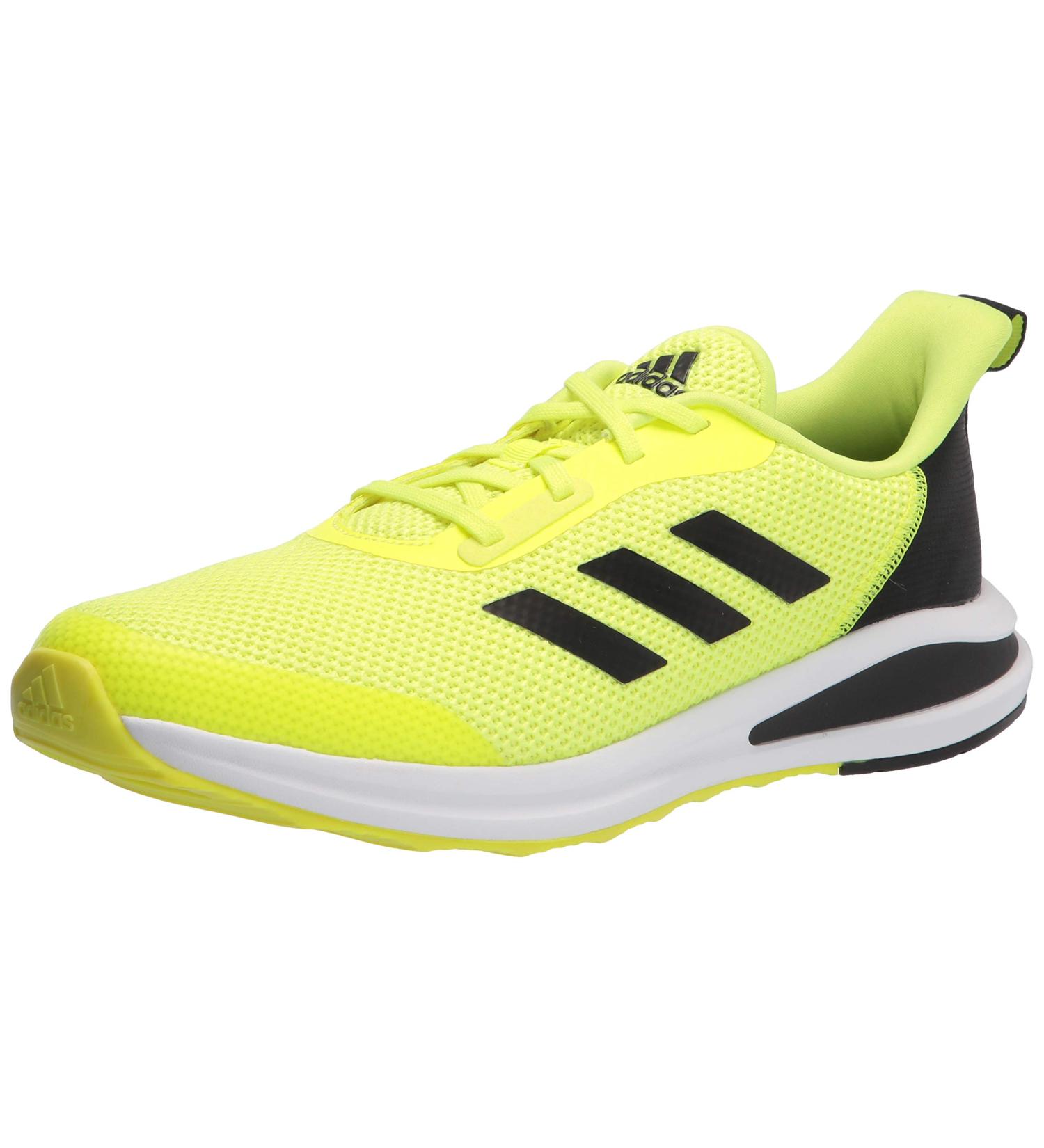 Adidas Kids Fortarun Running Shoe (Big Kid 8-12 Years) - Solar Yellow/Black/White - 36 EU | Shop Now for Best Price! - Buy Online on GoSupps.com
