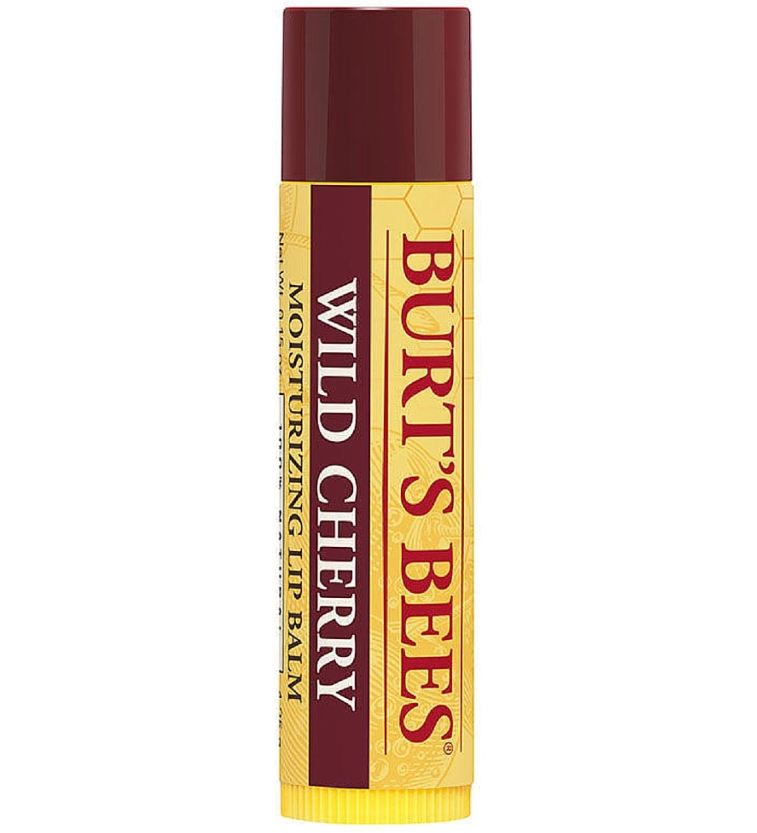 Burt's Bees Moisturizing Lip Balm Wild Cherry 0.15 oz (Pack of 10)
