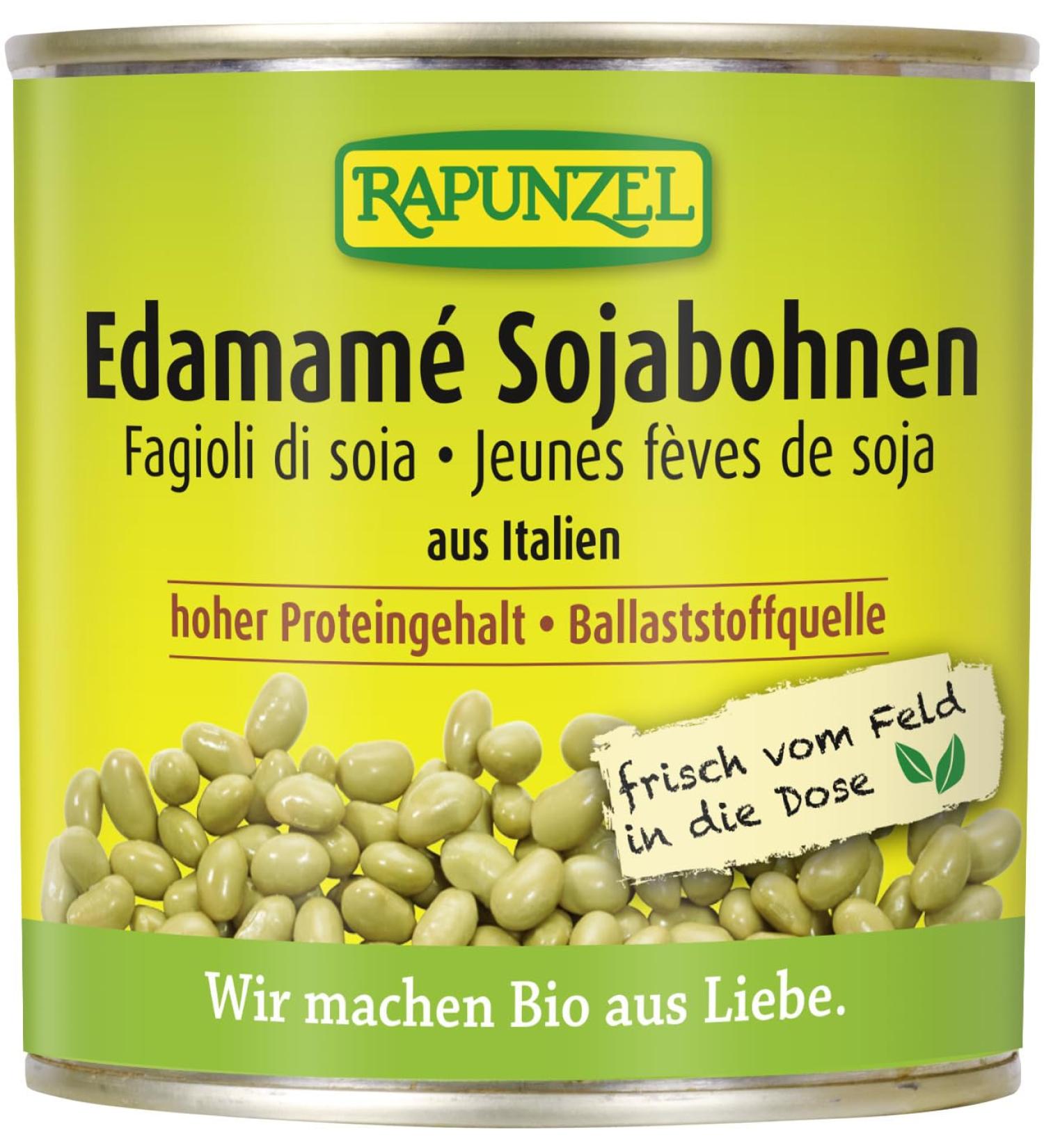 Rapunzel Organic Soybeans Edamame in a can (6 x 200 gr) 200 g (pack of 6)