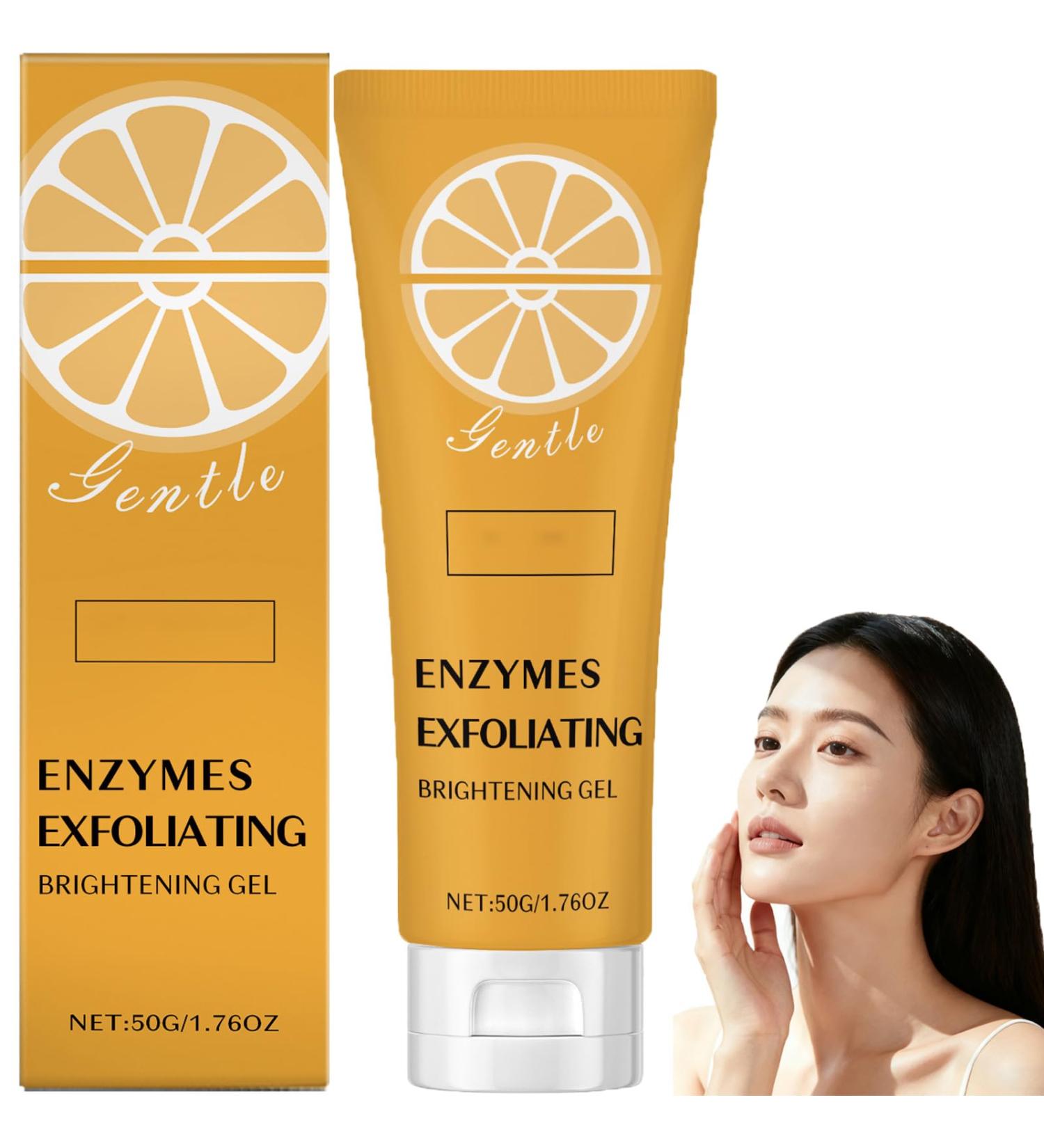 Sgjwyc Orange Enzyme Scrub Gel Peeling Gel for the face skin scrub for the body facial peeling suitable for men and women 1 piece - Buy Online on GoSupps.com