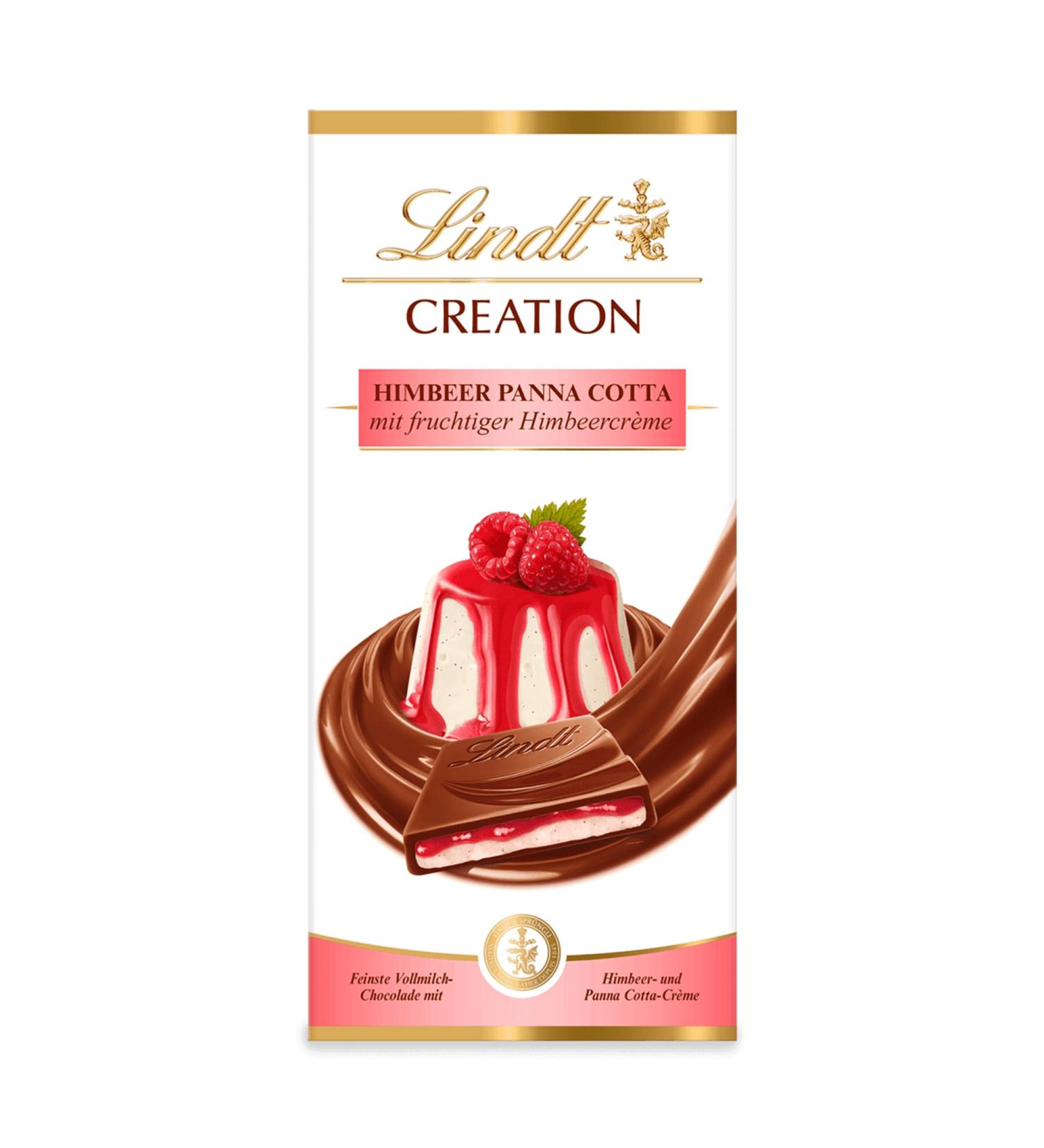  Lindt Lindt Chocolate Creation Raspberry Panna Cotta Gift Chocolate Bar 150g - Buy Online on GoSupps.com