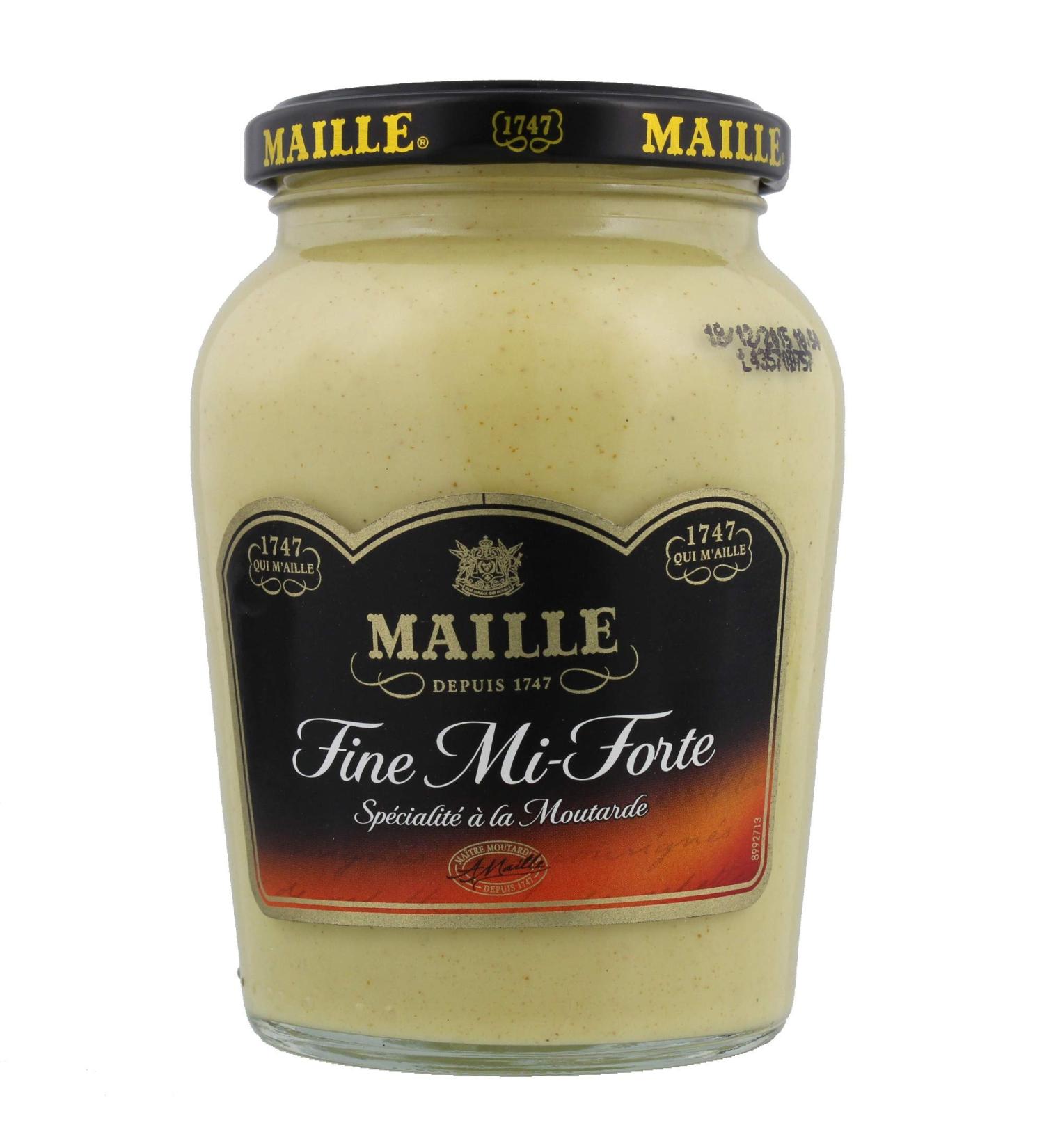 MAILLE Specialty Mustard Fine Mi Forte Jar 355g - Buy Online on GoSupps.com