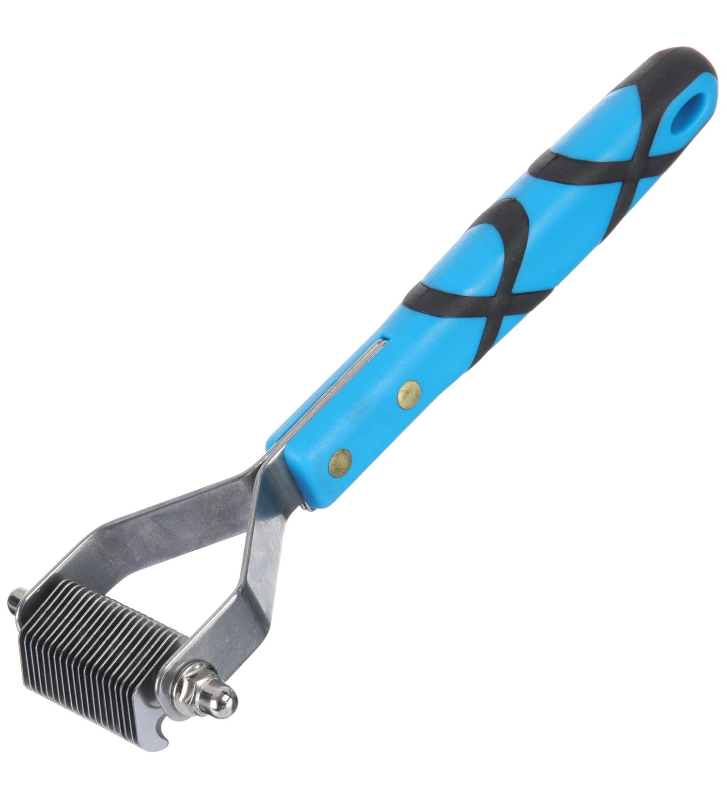 GROOM PROFESSIONAL Coat King Stripping Rake for Dogs - Deshedding Brush for Dogs - Undercoat Rake for Deshedding & Detangling - Hair Stripping - Suitable for Various Coat Types Extra Fine 20 Tooth
