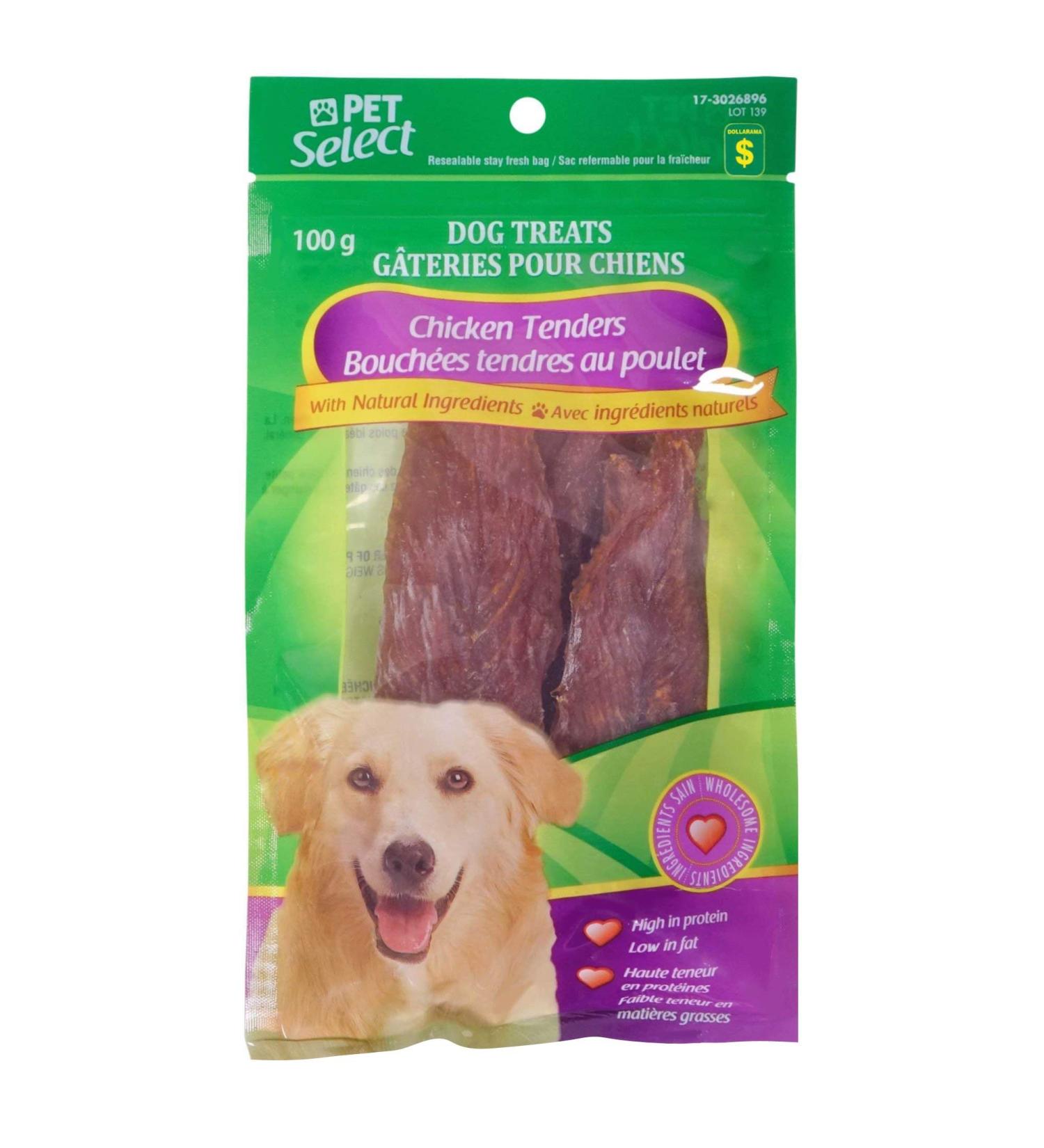 Chicken Tenders Dog Treats - Pet Select 100g