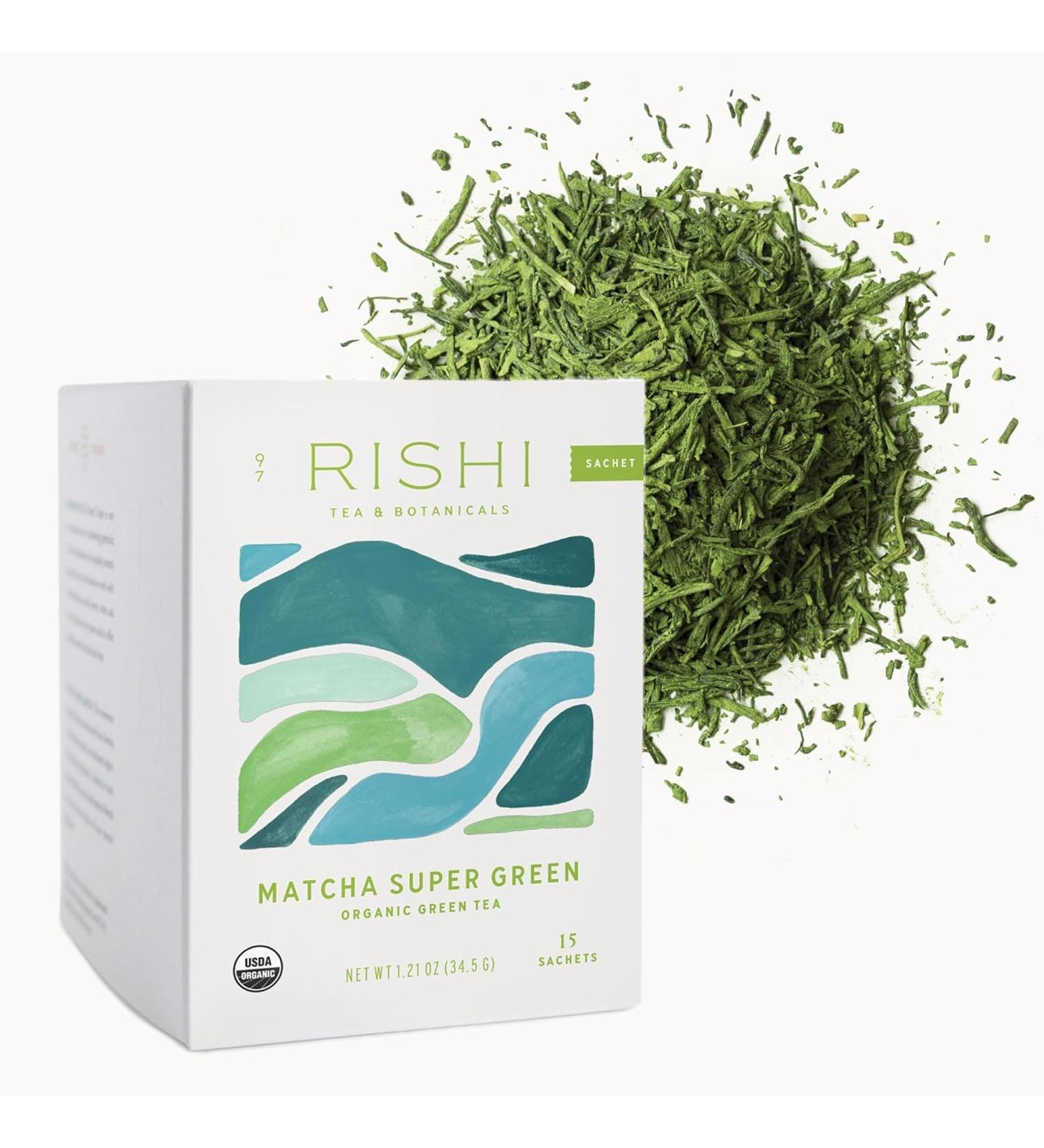 RISHI GREEN TEA OG2 MATCHA SUP 15 BAG - Buy Online on GoSupps.com