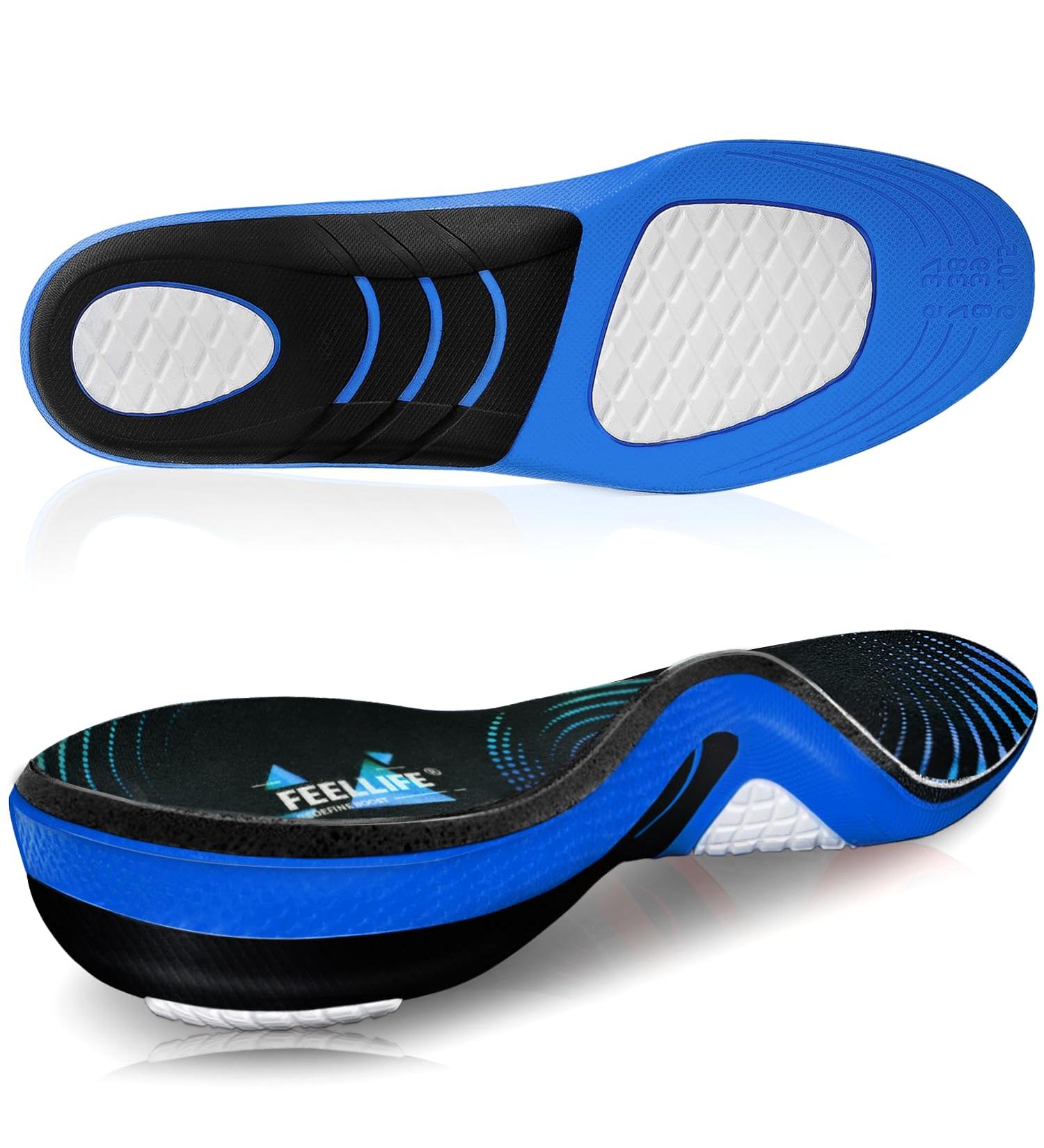 Plantar Fasciitis Relief Insoles - Arch Support Gel Inserts for Men & Women | Trim to Fit | Pain Relief Shoe Inserts - Buy Online on GoSupps.com
