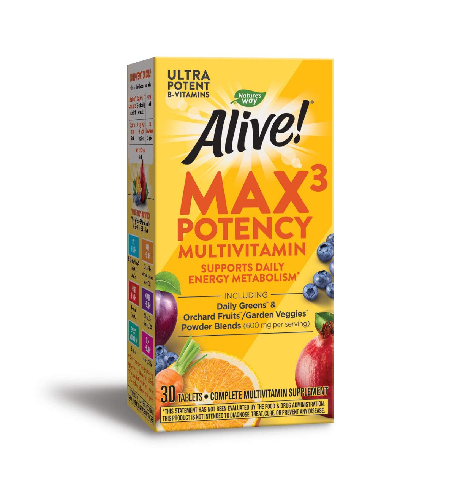 Nature's Way Alive! Max3 Daily Multi-Vitamin - 30 Tablets for Optimal Health - Buy Online on GoSupps.com