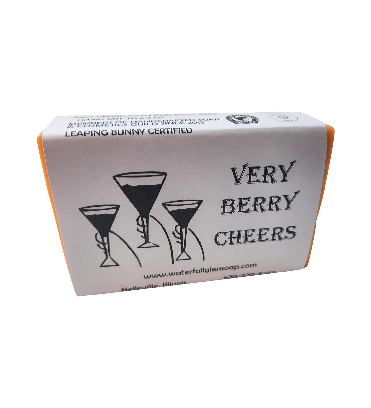 Very Berry Cheers Vegan Bar Soap - Cinnamon & Cranberry with Cocoa Butter | WFG Waterfall Glen Soap Company - International Shipping - Buy Online on GoSupps.com