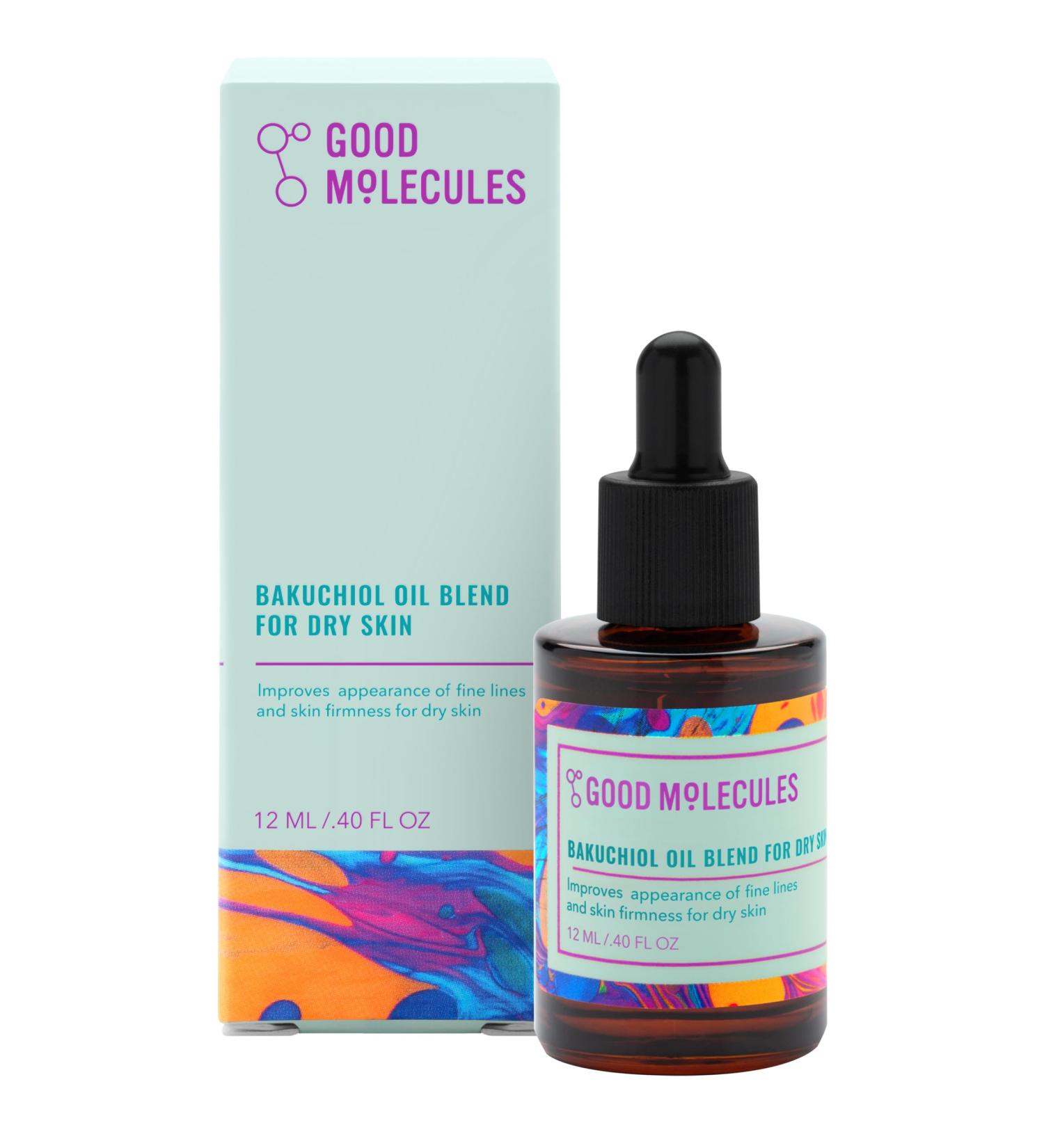 Good Molecules Bakuchiol Oil For Dry Skin - Ultra Hydrating Natural Blend with Bakuchiol and Rosehip Oil Promotes Collagen Production Moisturizing Face Oil - Buy Online on GoSupps.com