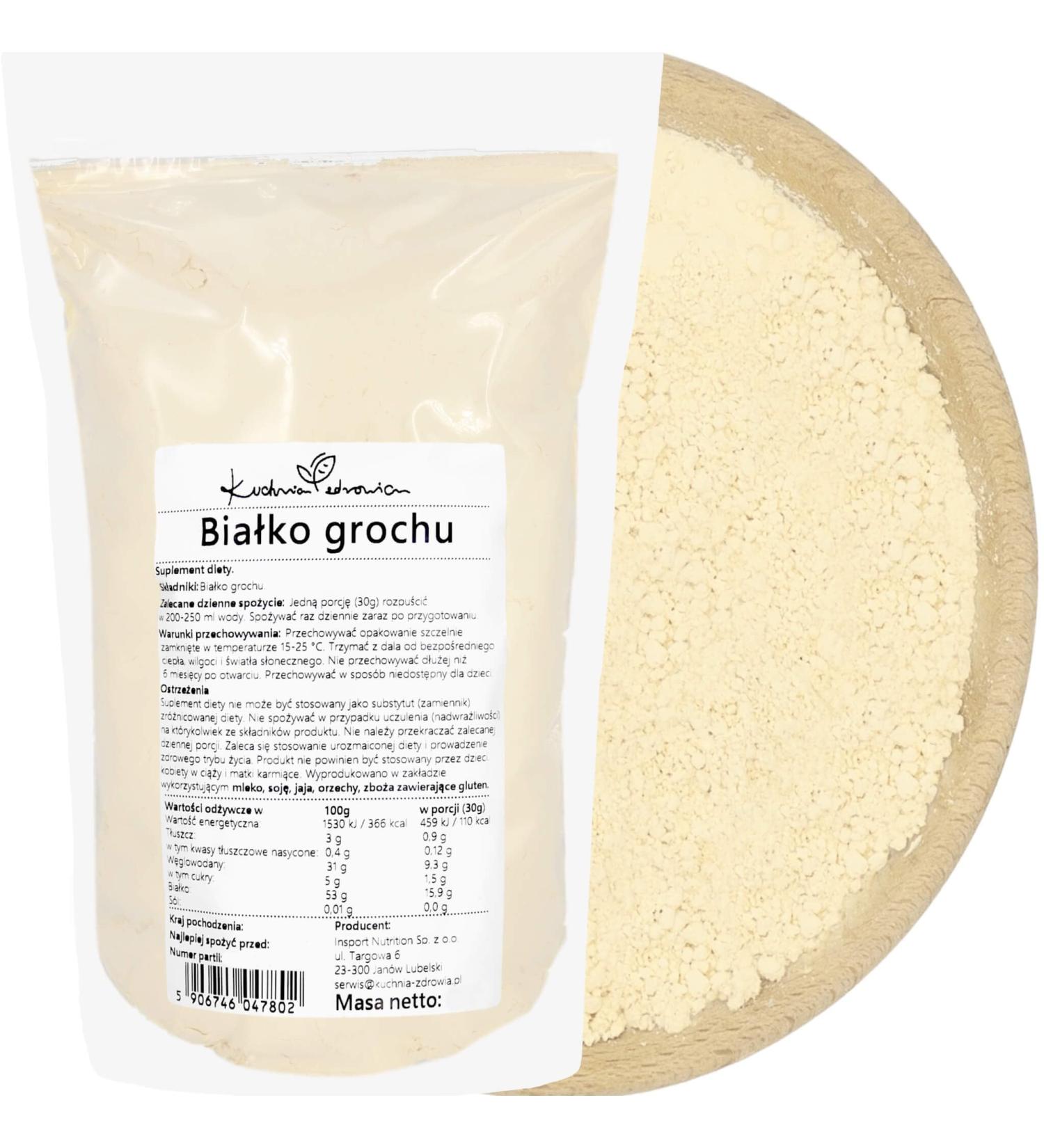 Prot ine de pois v g tale 500g Poudre naturelle pour shaker prot in | Riche en prot ines | Sans lactose | Vegan | Parfait apr s l'entra nement | KUCHNIA ZDROWIA - Buy Online on GoSupps.com
