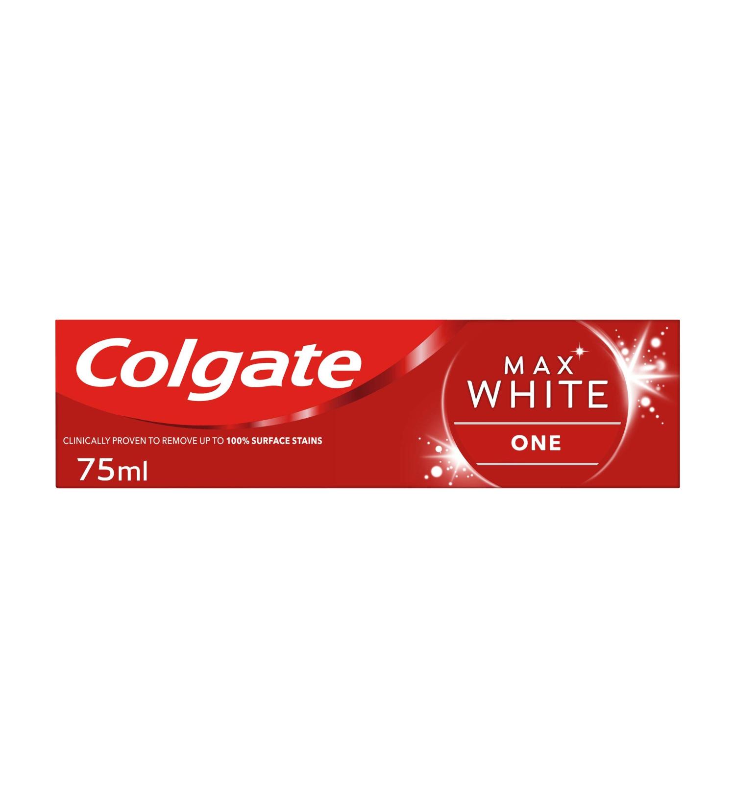 Colgate Max White One Toothpaste 75ml - Sparkling White Teeth Formula | International Shipping Available - Buy Online on GoSupps.com