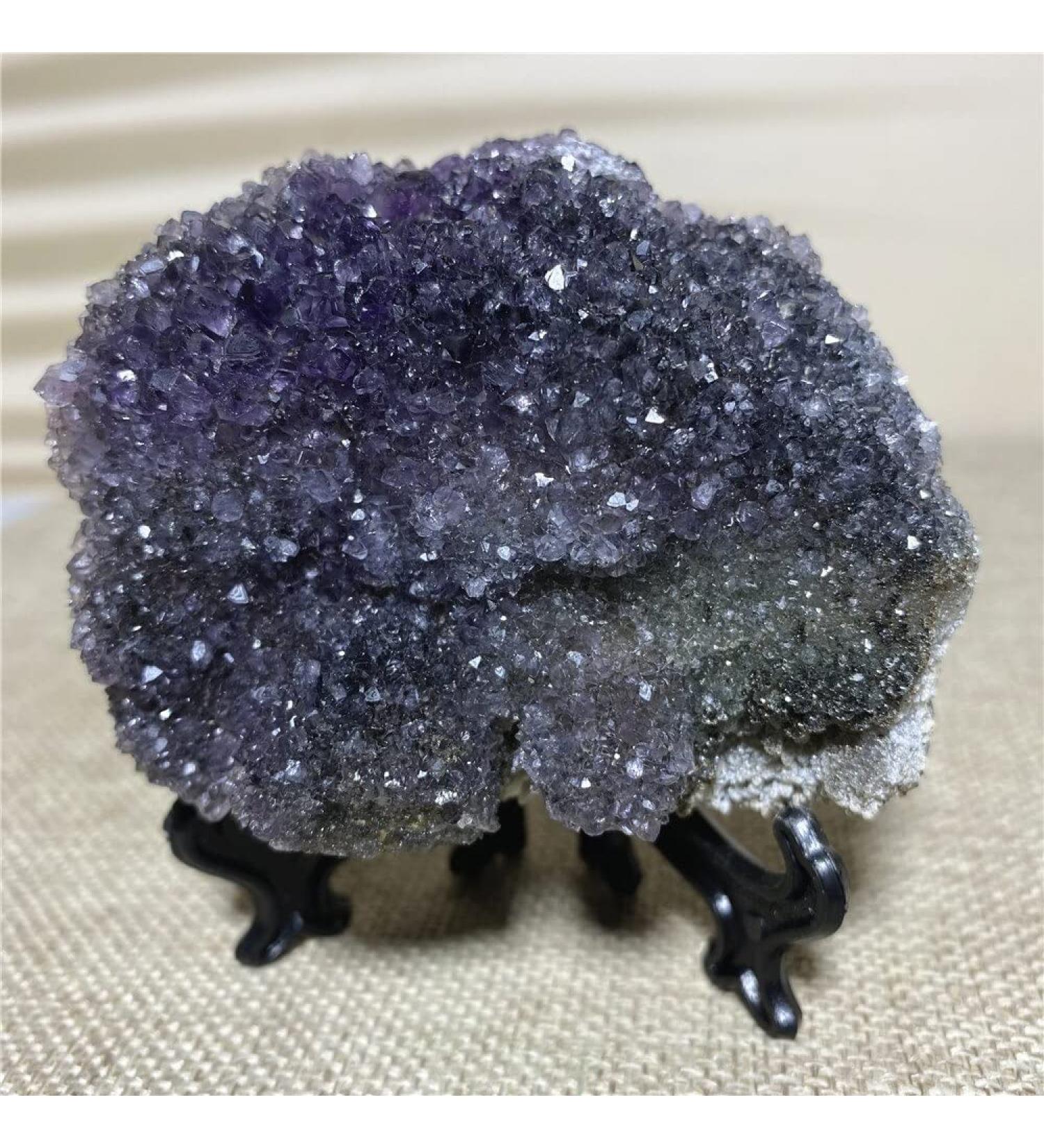 Natural Stones Amethyst Crystal Agate Geode Section Minerals Specimen Spiritual Druzy Wicca Gift Ornments for Home Decoration - Buy Online on GoSupps.com
