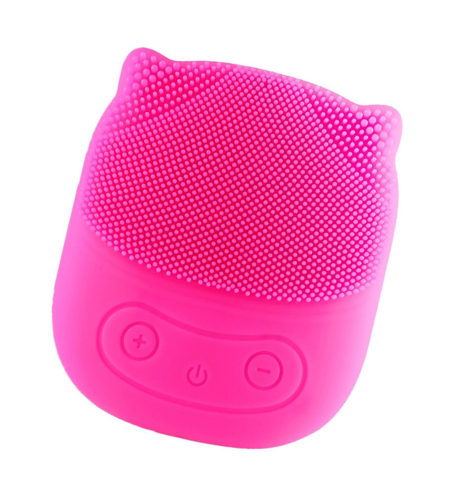 Uitseld Silicone Face Scrubber - Penguin Shape Vibrating Face Scrub Brush Face Scrub for Deep Cleaning Skin Waterproof Rechargeable Face Wash Brush Red - Buy Online on GoSupps.com