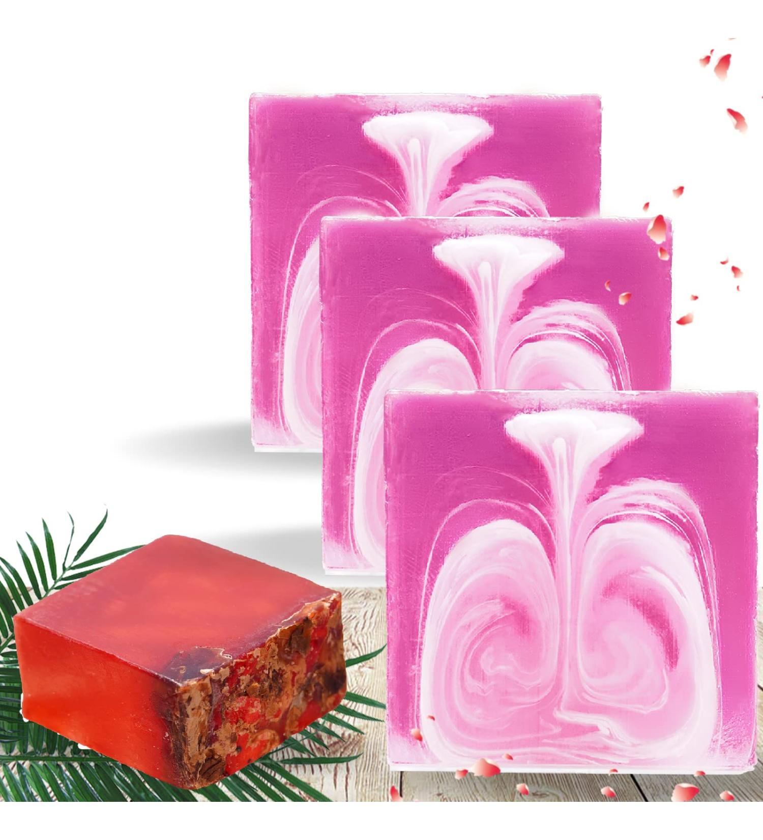 Organic Yoni Soap Bars Set of 4 for Women - pH Balanced Feminine Wash - Handmade Vagina Soap with Bubble Net - Natural Vaginal Care - 3.53 oz - Buy Online on GoSupps.com