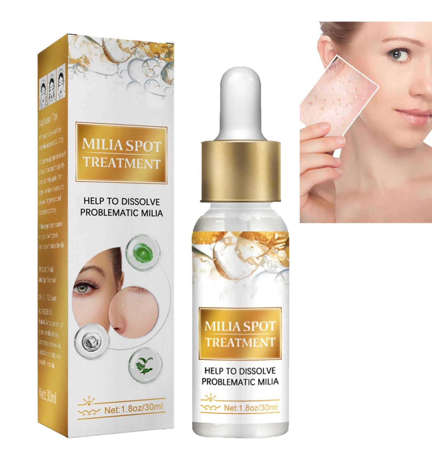 Milia Removal Face Serums Milia Spot Remover Milia Remover Milia Spot Serum for Face Milia Serum for Face Milia Spot Serum Helps to Ruduce Milia Reduces Bags Saggy Skin & Puffy Eyes 30ML - Buy Online on GoSupps.com