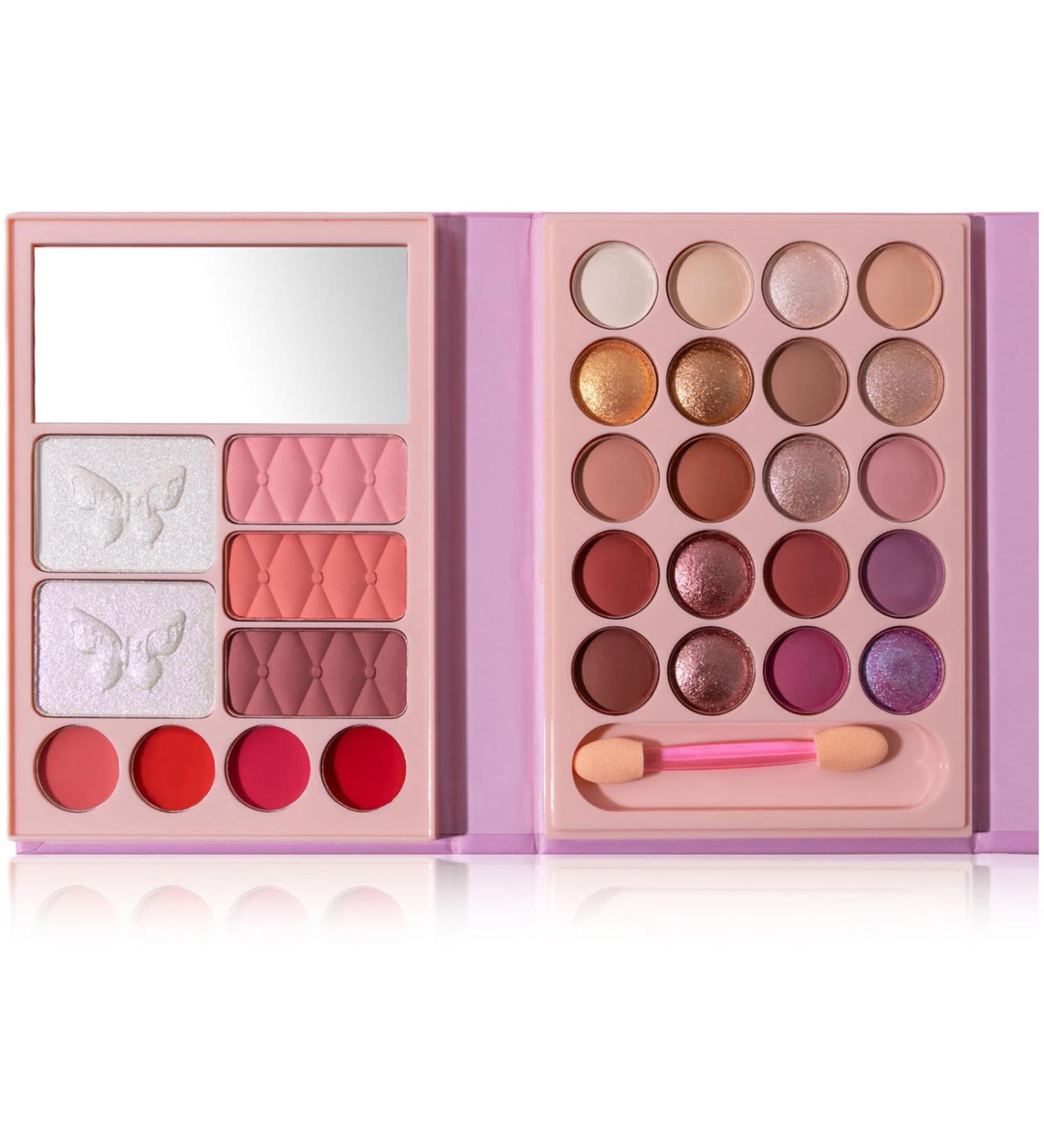 Professional Makeup Palette for Women Girls Complete Gift Kit 29 Colors Mixable Waterproof Matte Pearlescent Eyeshadow Lipstick Blush Contour - Buy Online on GoSupps.com