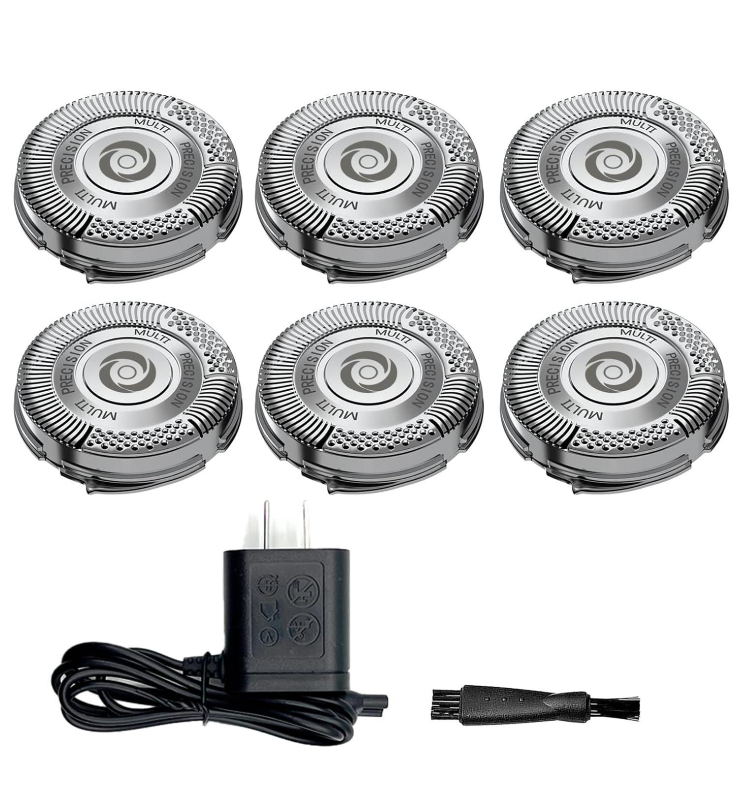 SH50 Replacement Heads for Philips Norelco Series 5000 & PowerTouch - 6pcs Blades with Charger | International Shipping - Buy Online on GoSupps.com