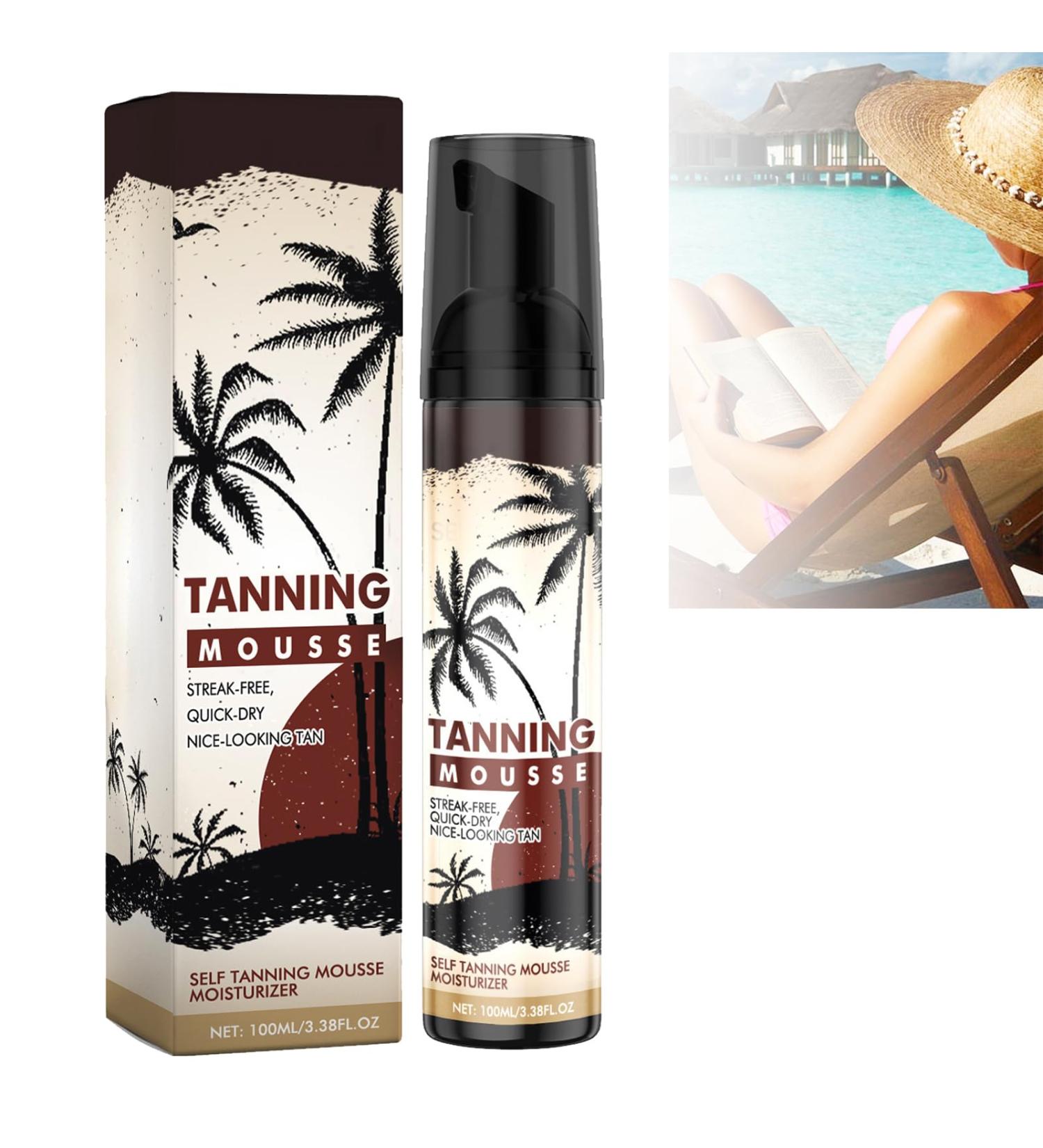 Self-tanning bronzer essence sunless tanner essence self-tanning body and face tanning cream for solarium and outdoors tanning cream solarium face tanning essence - Buy Online on GoSupps.com