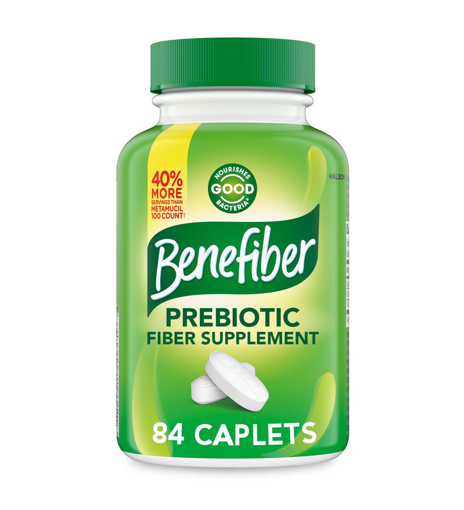 Benefiber Prebiotic Fiber Supplement Caplets 84 Count 84 Count (Pack of 1) - Buy Online on GoSupps.com