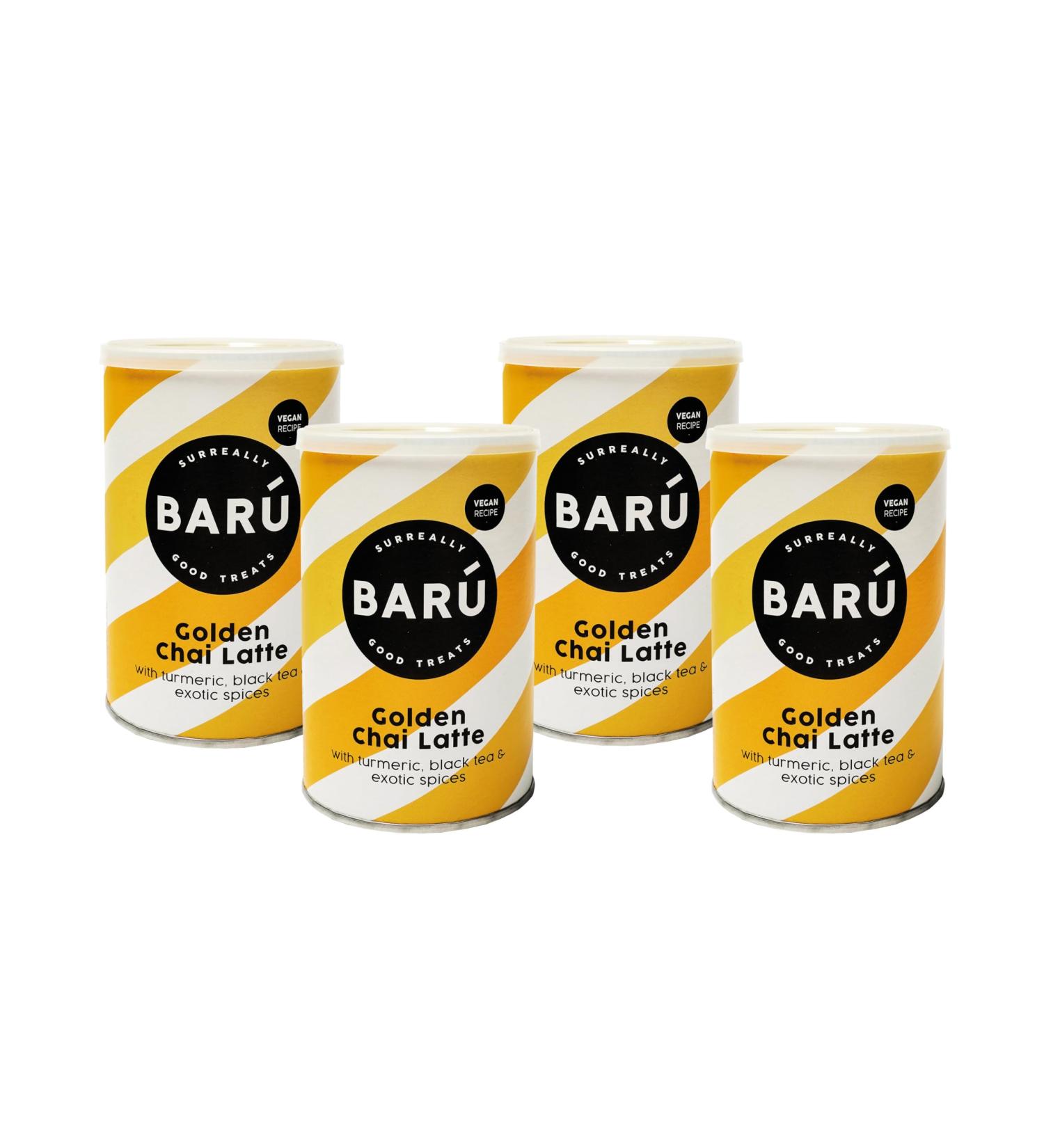 Bar Golden Chai Latte Pack de 4 x250g Pr paration instantan e au th noir pices & curcuma 48 tasses - Vegan naturel sans ar mes artificiels Fait main en Belgique - Buy Online on GoSupps.com