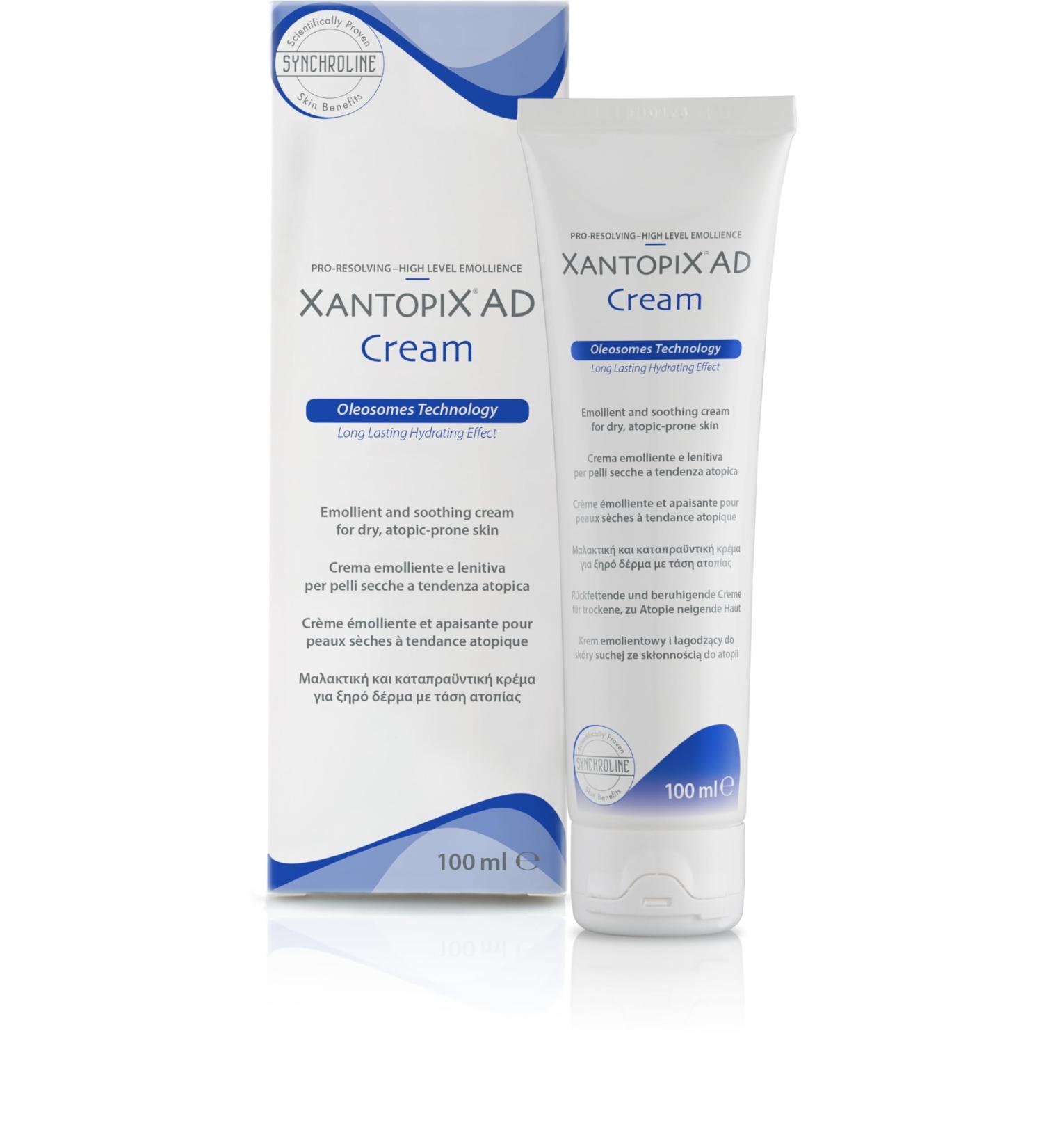 Synchroline Synchroline - Xantopix AD Cream 100 ml soothing emollient cream for atopic skin of infants children and adults moisturizing and dermatologically tested made in Italy