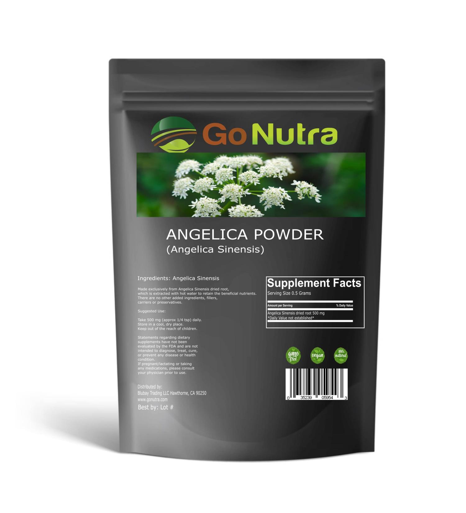 Go Nutra Angelica Sinensis Root Powder | Dong Quai 8 oz. | Pure Non-GMO Supplement - Buy Online on GoSupps.com