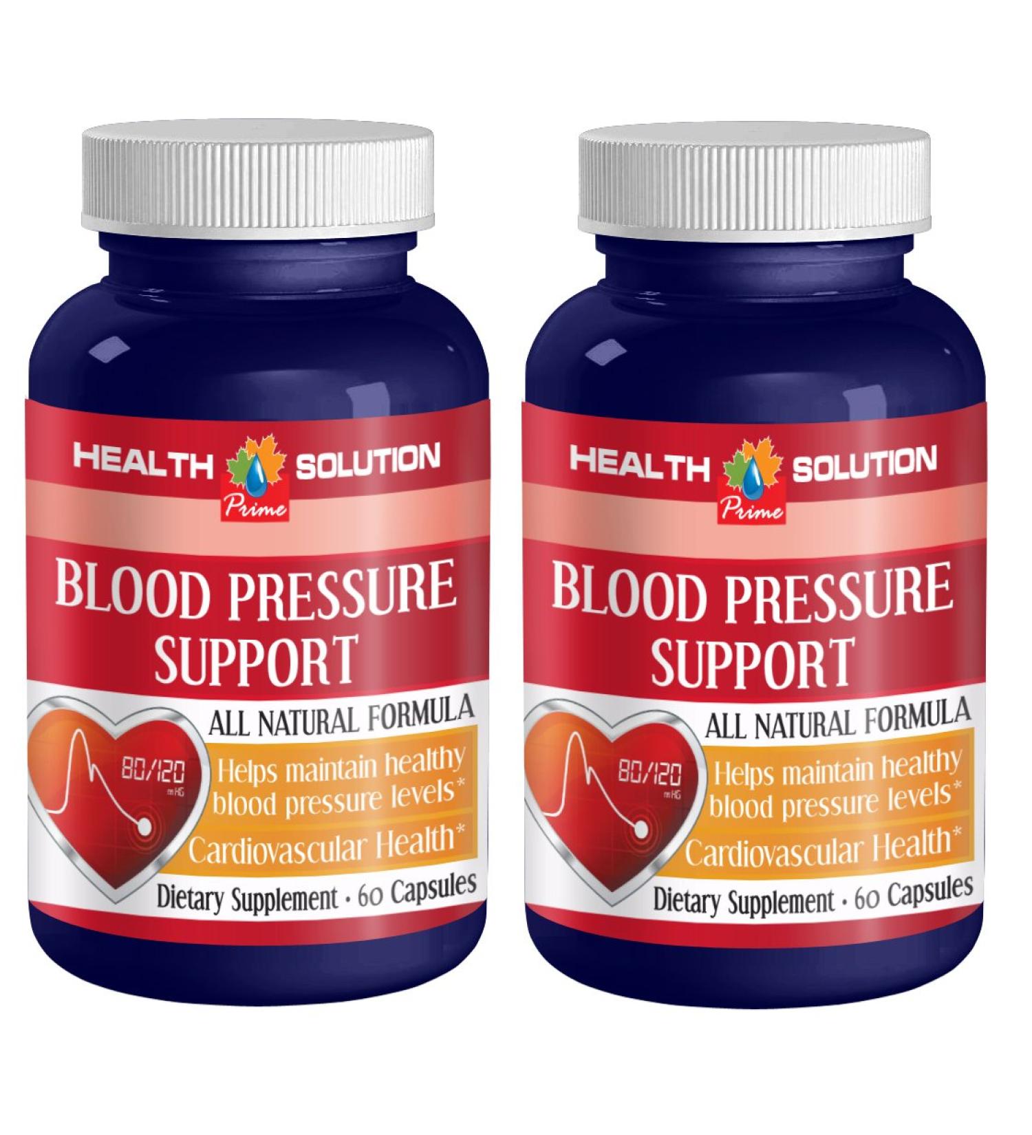 Energy Vitamin B Complex for Blood Pressure Support - All Natural Formula with Energy Boost Minerals - 120 Capsules (2 Bottles) - Buy Online on GoSupps.com