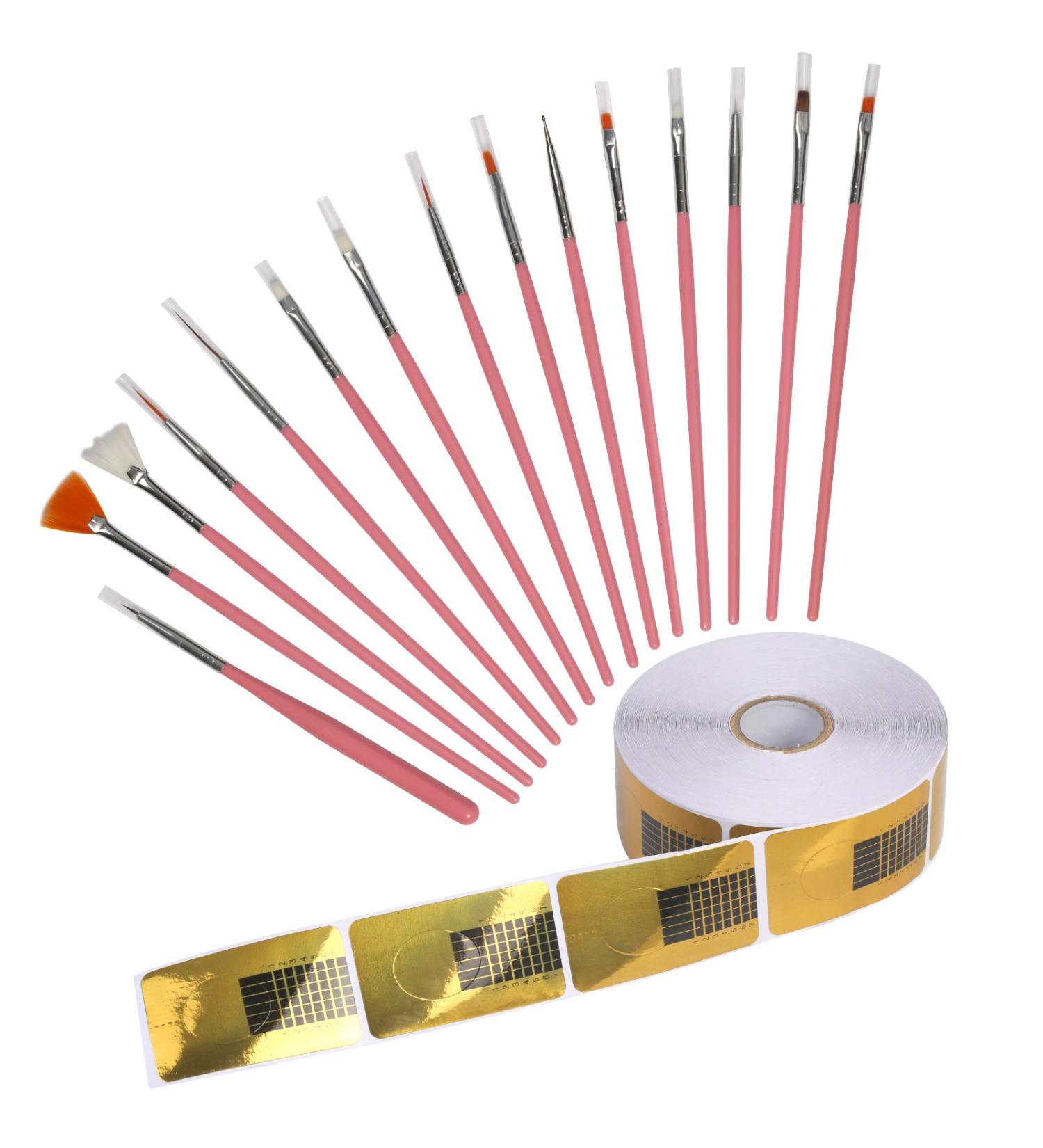 Katoom 515 Pcs Self-Adhesive Nail Stencils - Golden Gel Nail Extension Templates for Perfect Nail Art - Buy Online on GoSupps.com