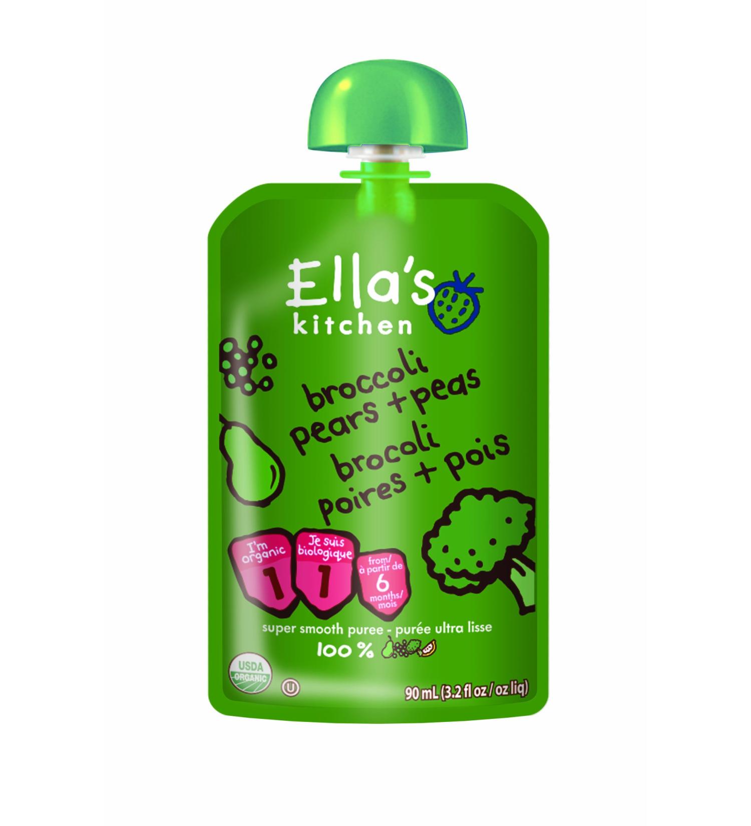 Ella's Kitchen Broccoli Pears and Peas 7-Count
