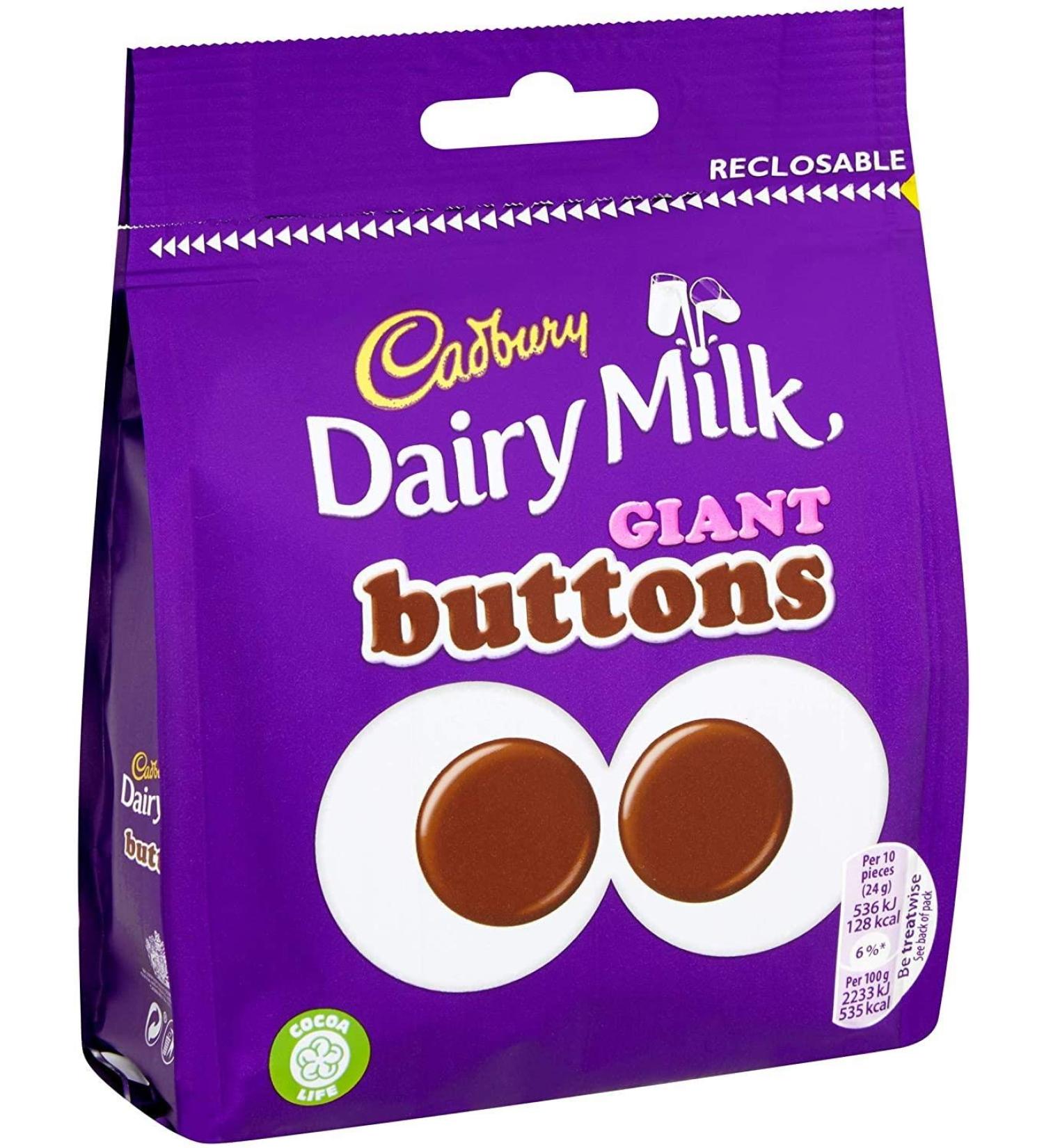 CADBURY Giant Buttons Share Bag 95G