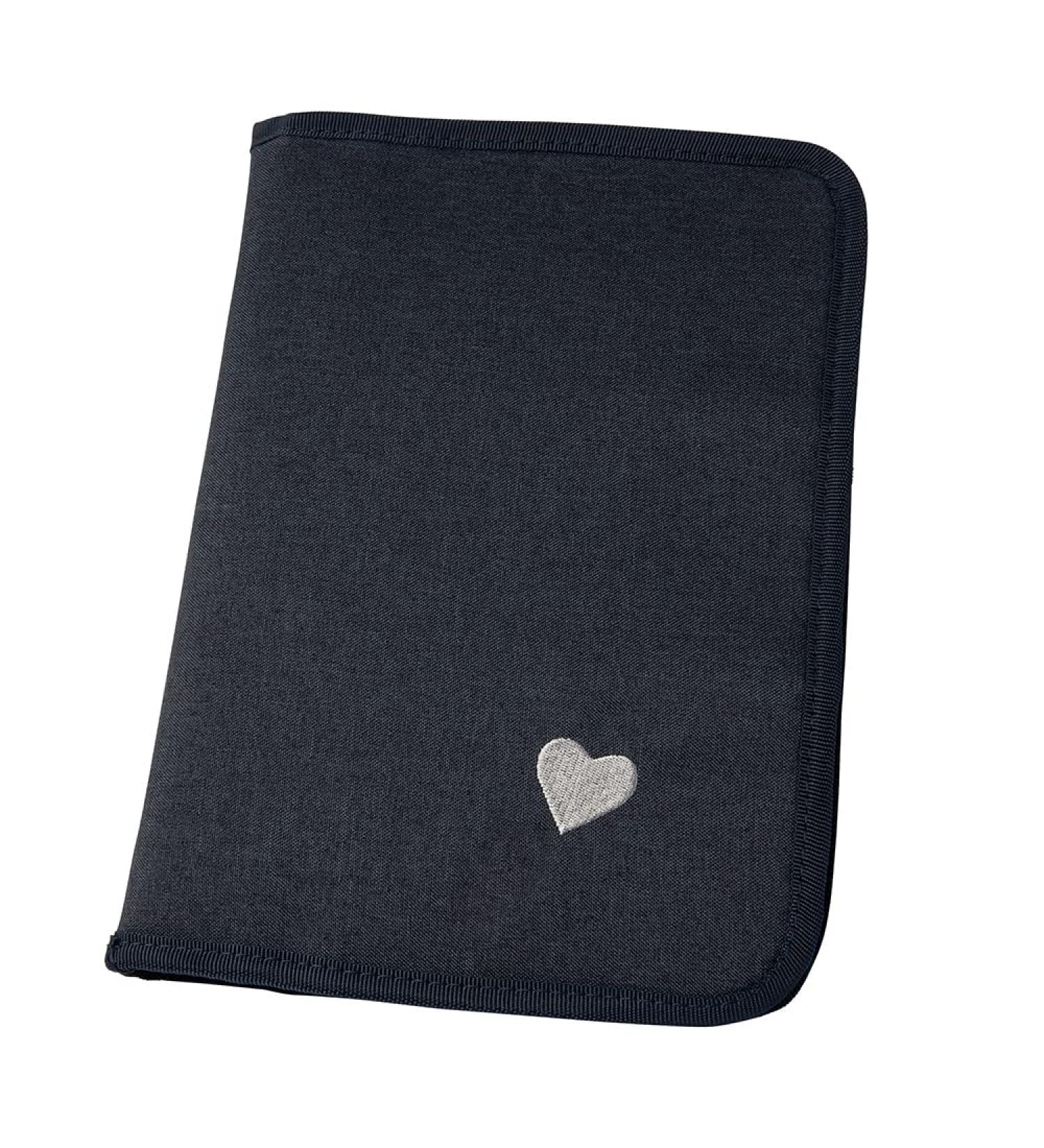 Luxdag Changing Bag with Zip - Dark Blue Heart Diaper Bag for On-the-Go - Organized Compartment for Diapers & Wet Wipes - International Shipping Available - Buy Online on GoSupps.com