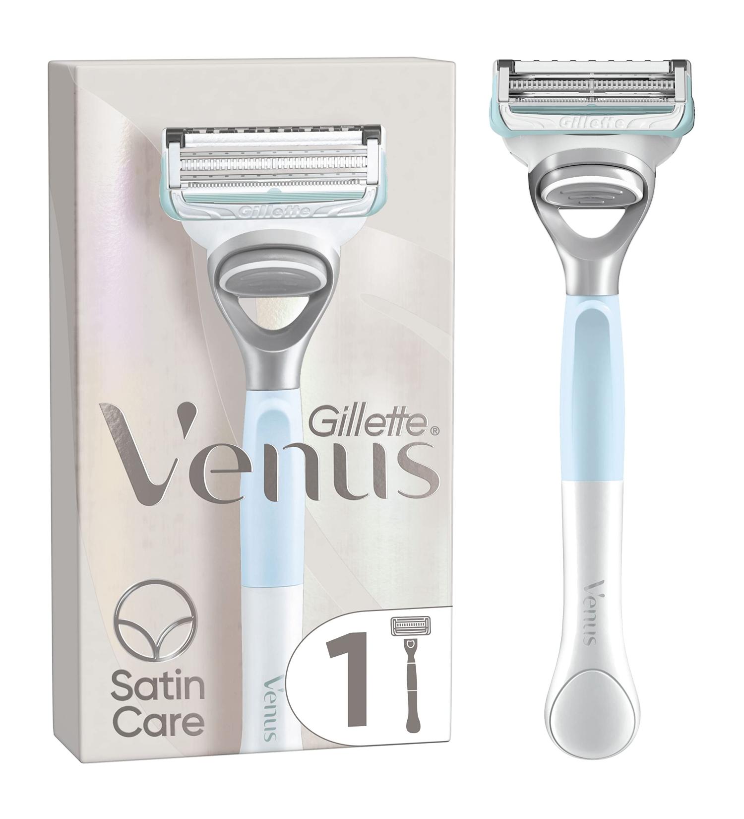 Gillette Venus For skin and pubic hair women's shaver - 1 handle + 1 refill blades helps protect the sensitive area of the - Buy Online on GoSupps.com