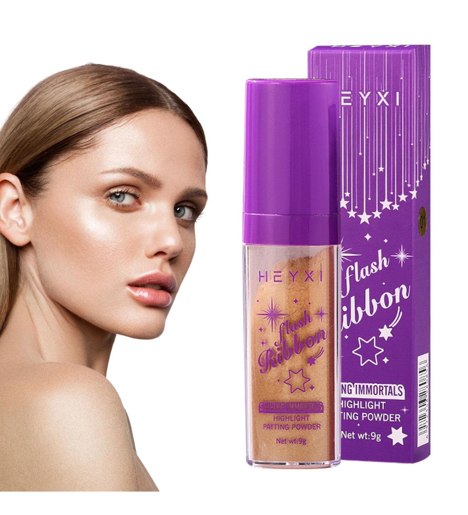 Fairy Powder Highlighter - Body Shimmer Powder Highlighter Makeup Stick - Face and Body Highlighter Smooth Fairy Highlight Patting Powder for Hair Face Eyes Body Tmay 03# - Buy Online on GoSupps.com
