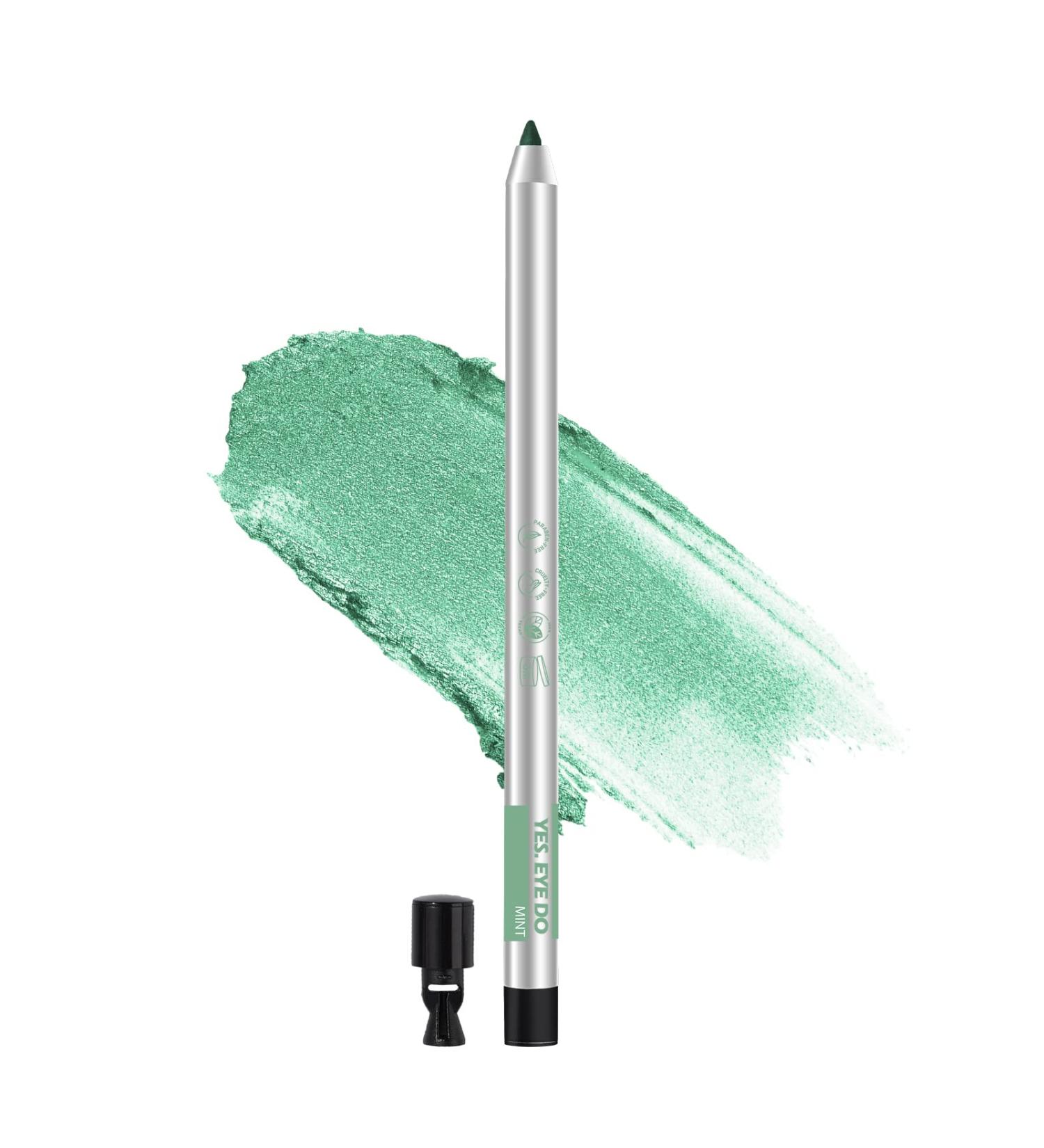 YES.EYE DO Gel Eyeliner Waterproof Smudgeproof Retractable Eyeliner Gel with built-in sharpener Colored Glitter Eyeliner Highly Pigmented and Creamy (Mint) - Buy Online on GoSupps.com