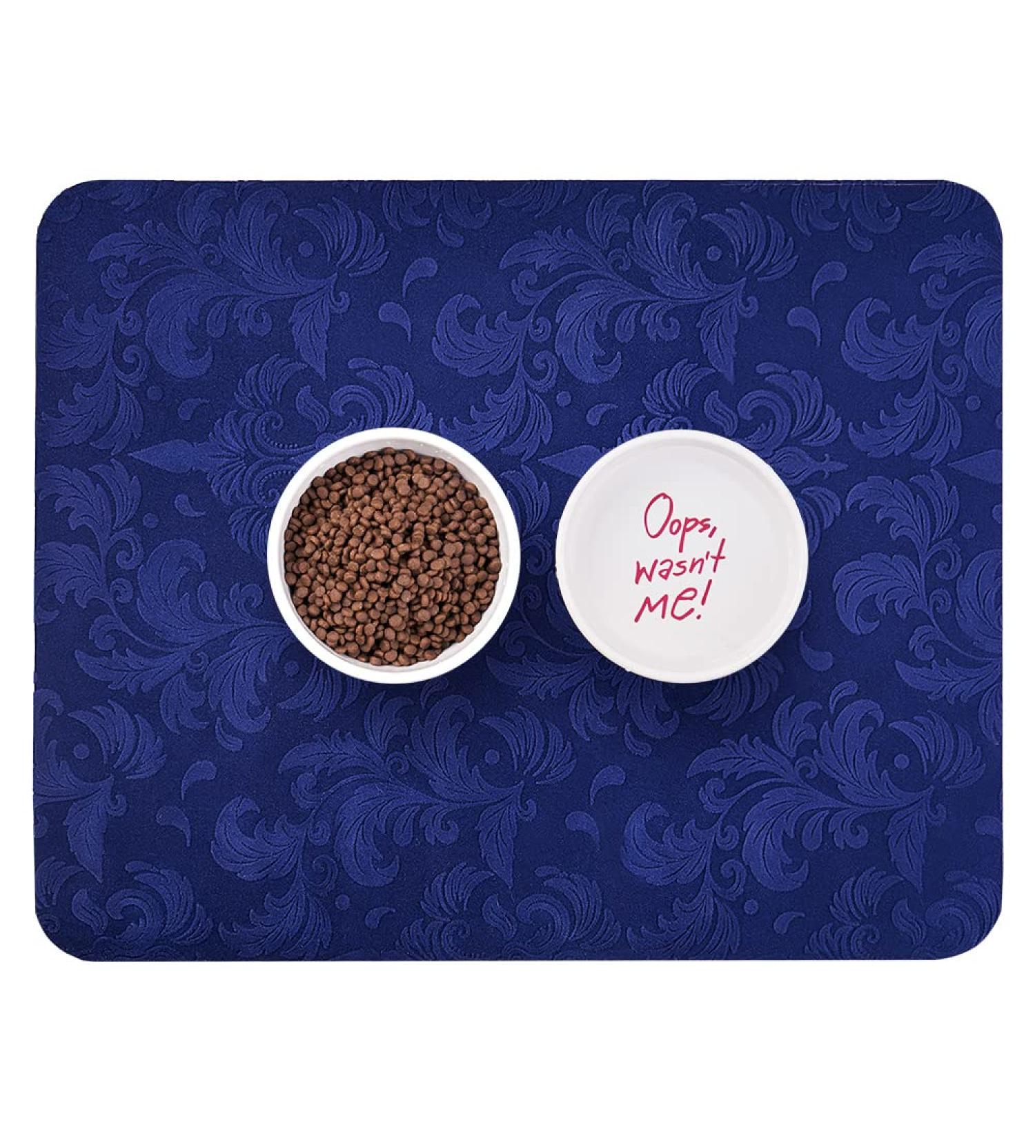 IMPHOM Pet Feeding Mat - Easy to Clean, Waterproof, Nonslip - Small Cat Food Mat to Protect Floors - Buy Online on GoSupps.com