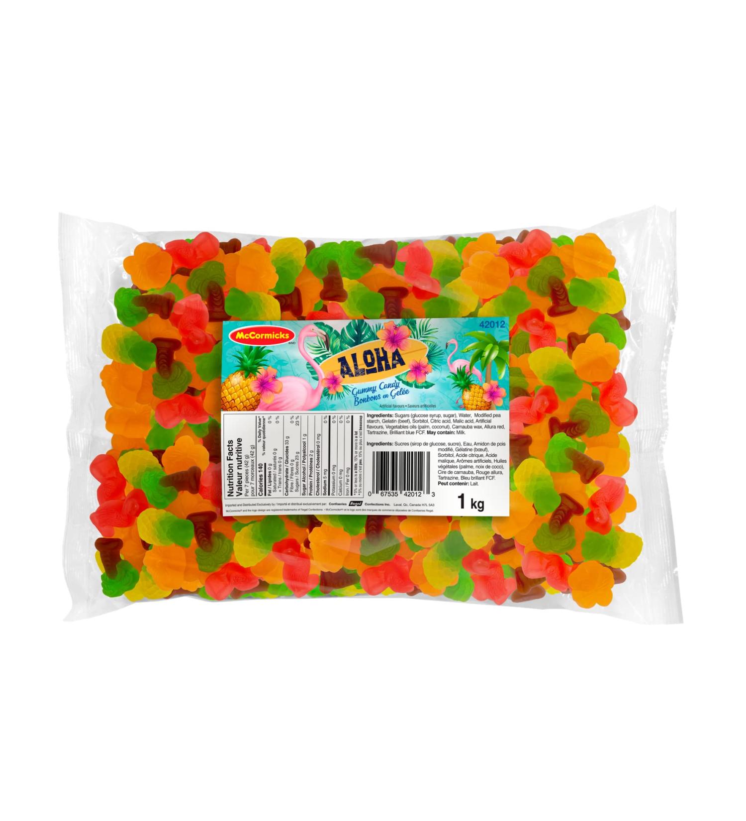 McCormicks - Aloha - Gummies - Bulk Candy 1 Kilogram Aloha Theme - Buy Online on GoSupps.com