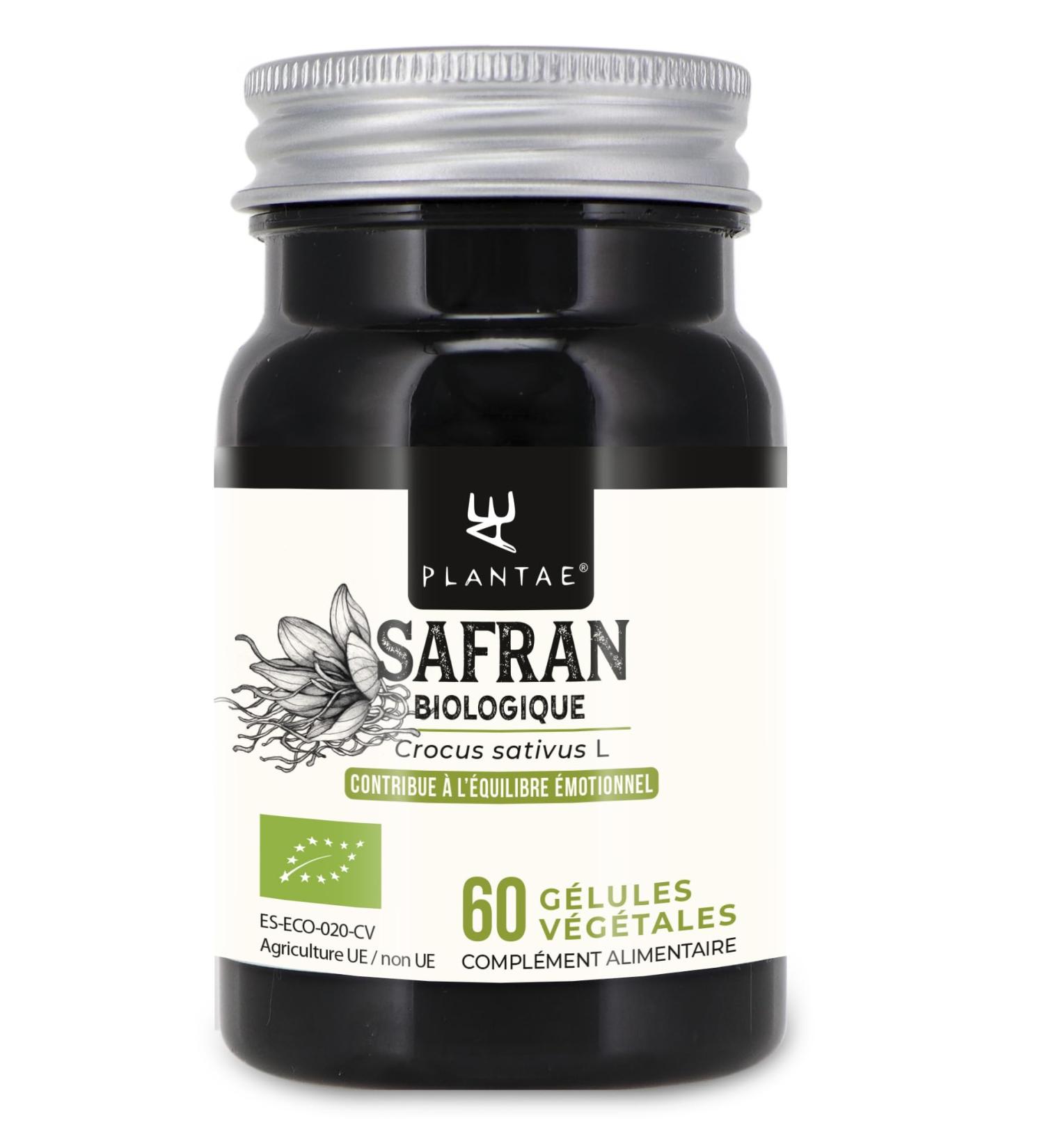 Organic Saffron 15mg Capsules - 60 Count | Emotional Balance & Muscle Support | Premium Quality - Buy Online on GoSupps.com