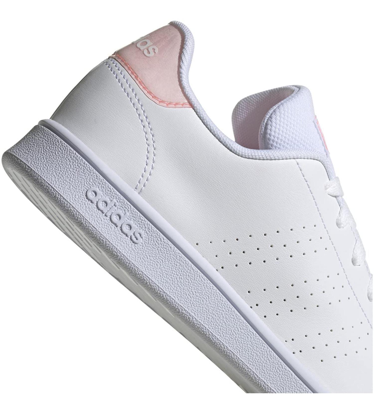 adidas Kids Advantage Cf I Sneaker Child 6.5 UK - White/Acid Red | Unisex Boys Shoes - Buy Online on GoSupps.com