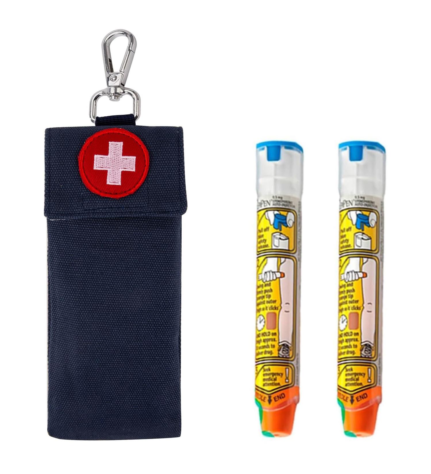 Buy EpiPen Carrying Case | Slim Epipen Holder Pouch for Allergy & Diabetes | Travel Essential - Buy Online on GoSupps.com