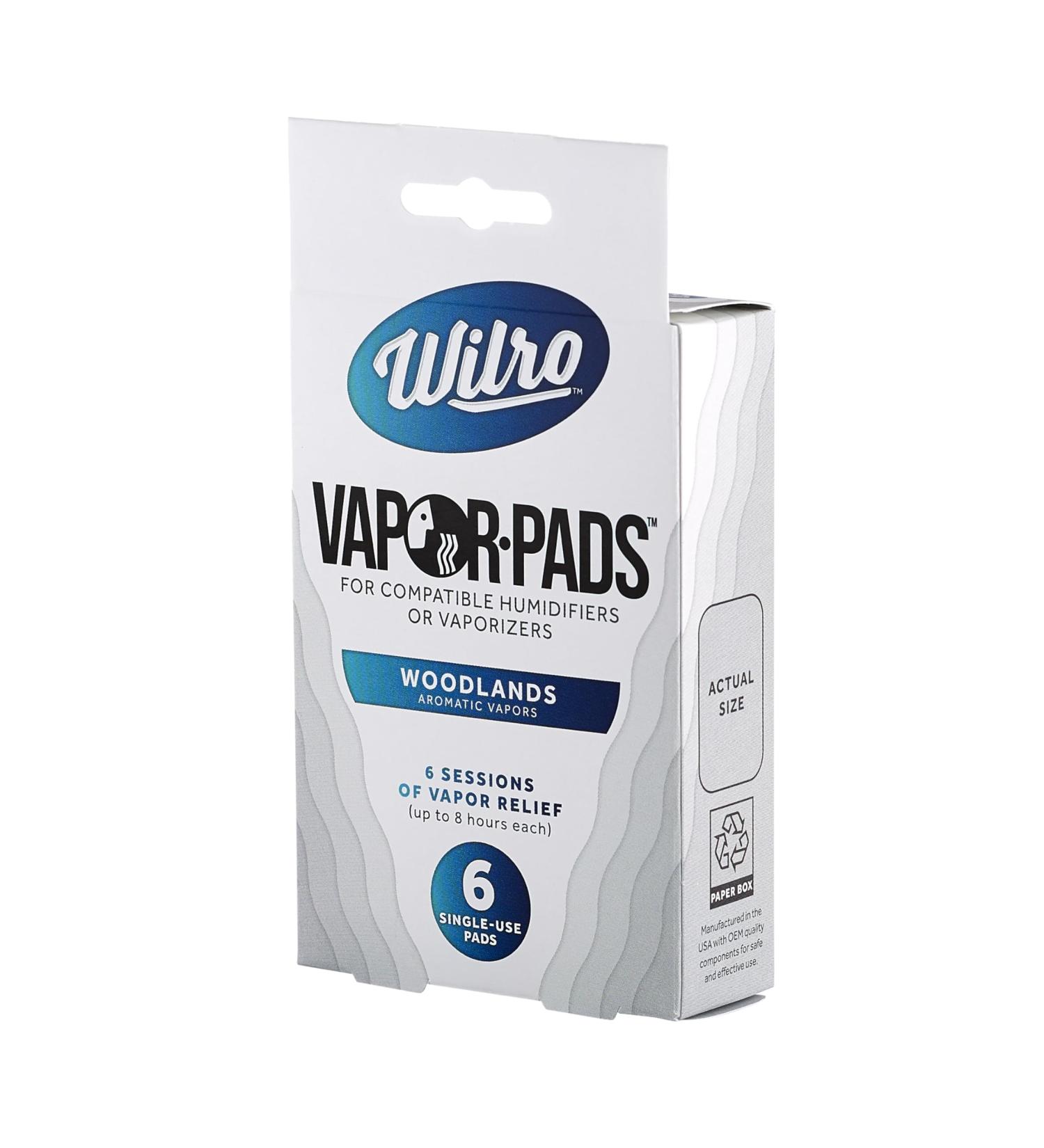 Wilro Woodlands Vapor Pads (6-Pack) Premium Natural Aromatherapy | International Shipping Available - Buy Online on GoSupps.com
