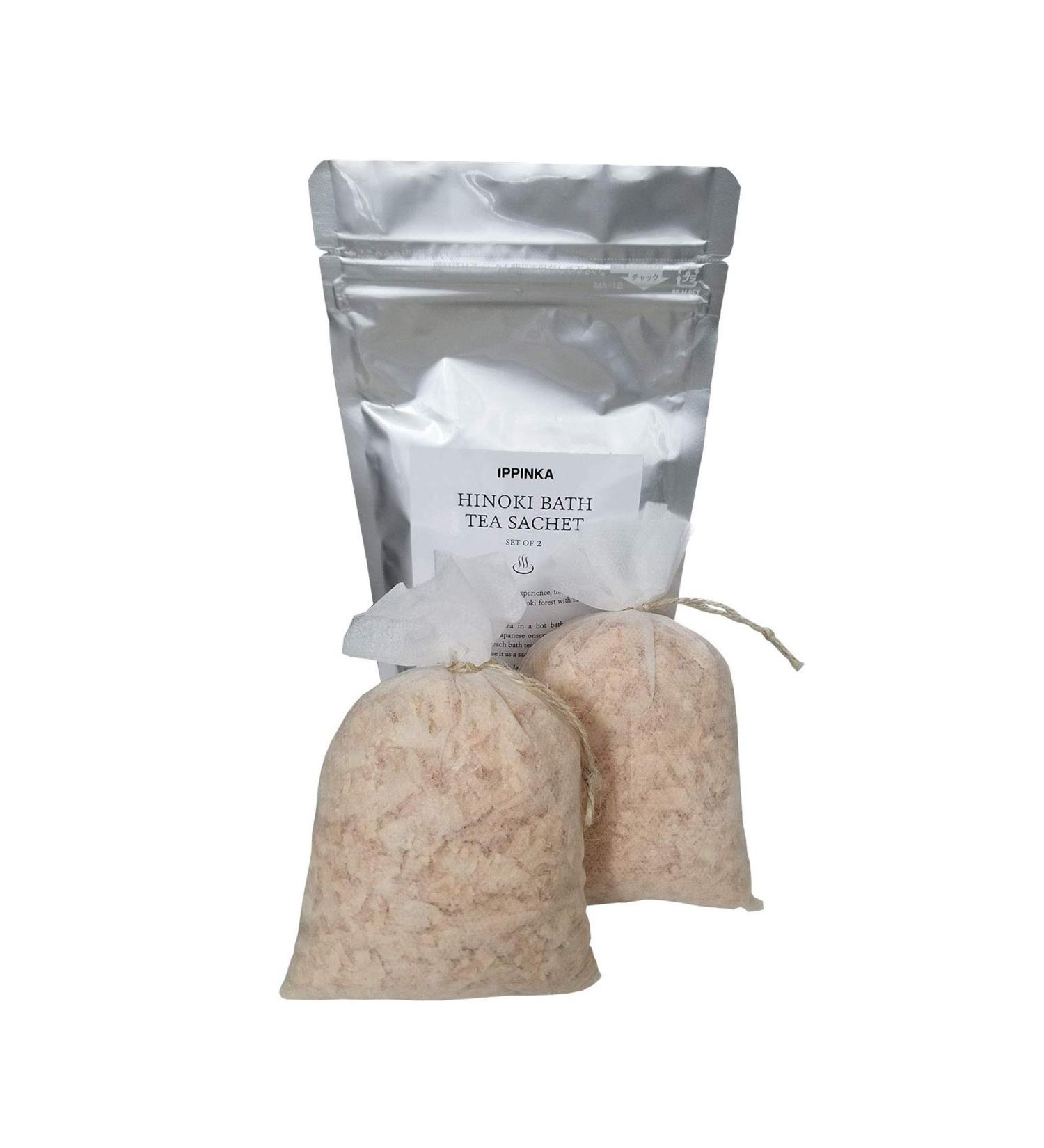 Hinoki Bath Tea Sachet Set - 2 Bags x 15g | Natural Relaxing Soak - Buy Online on GoSupps.com