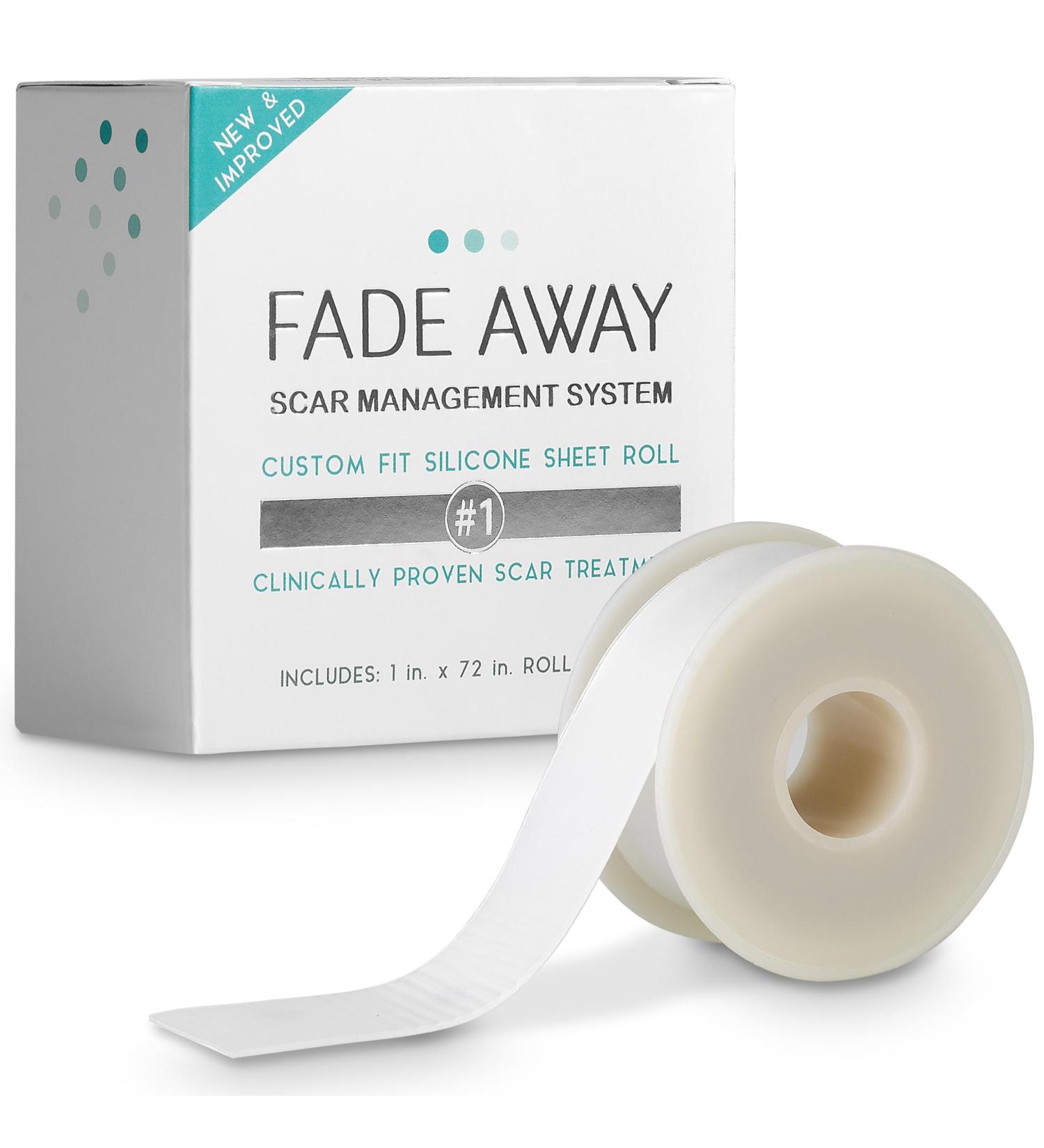 Fade Away Scars - Original Silicone Scar Sheeting Roll | Custom Size Medical Grade Scar Sheets & Strips for Effective Scar Treatment - Buy Online on GoSupps.com