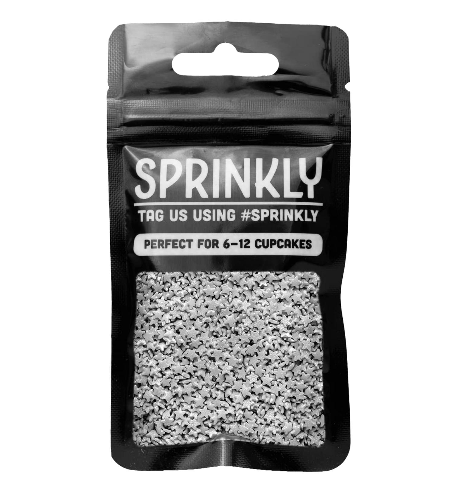 SPRINKLY - Glimmer Stars - Silver (Mini) - 25g