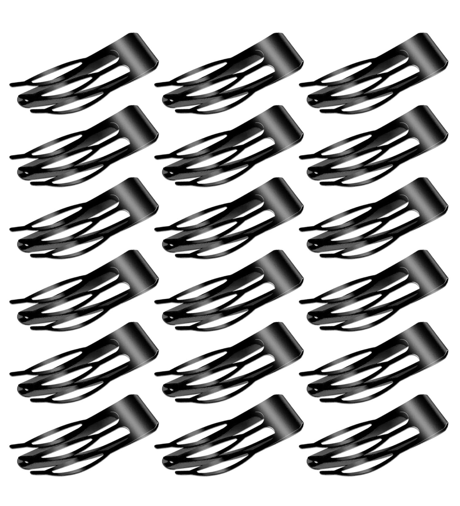Mbsomnus Double Grip Snap Hair Clips - 18pcs Metal Barrettes for Women & Girls - Salon Quality Hair Accessories (Black) - Buy Online on GoSupps.com
