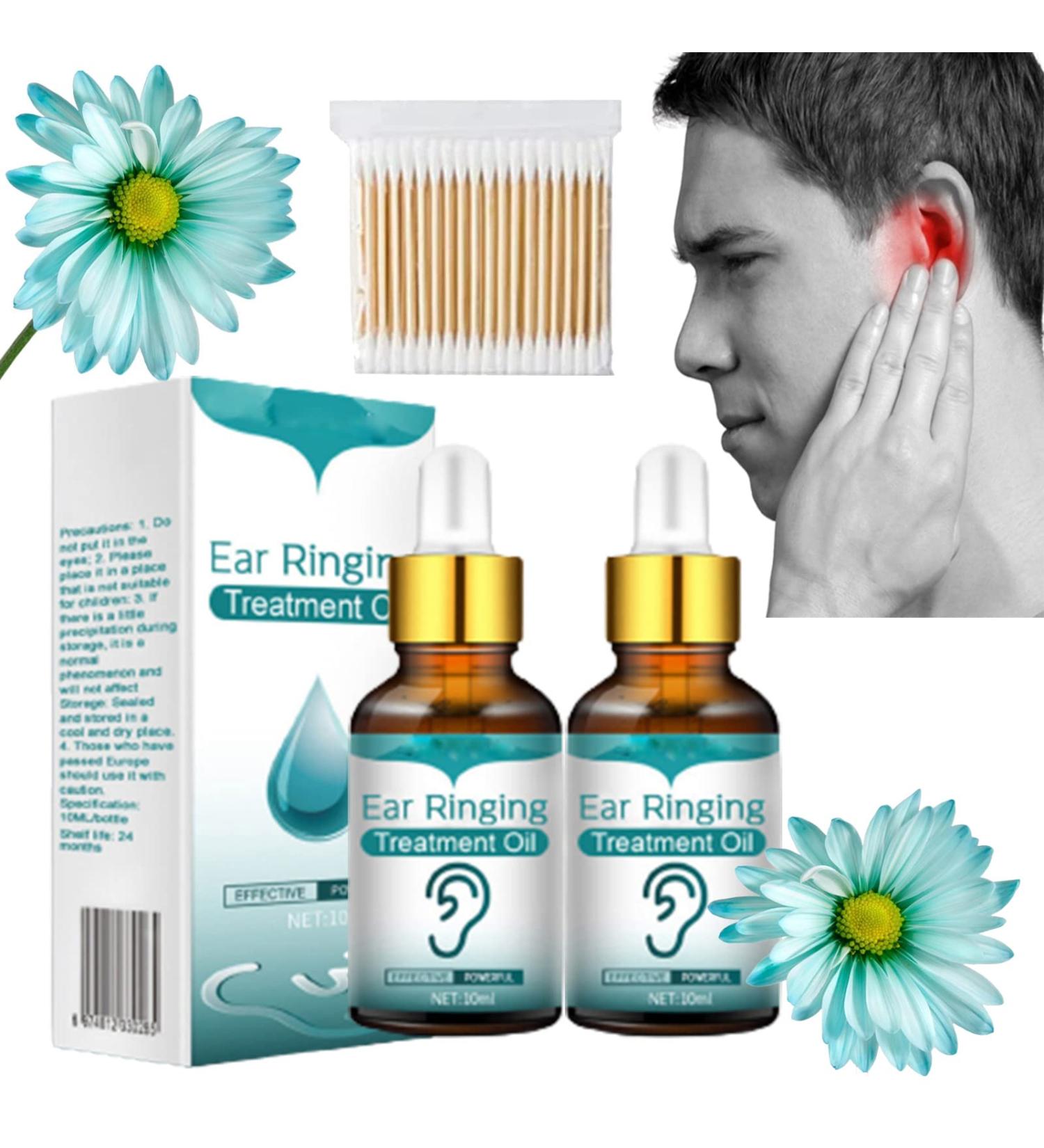RJDJ TinniClear Ear Drops - Natural Tinnitus Relief Treatment - 2pcs - Buy Online on GoSupps.com