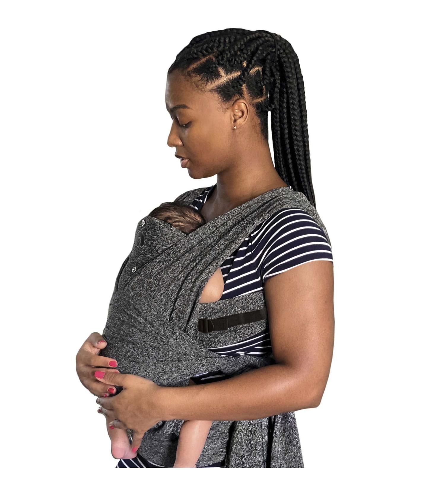 Boppy Adjustable ComfyFit Baby Carrier in Heathered Gray | 3 Carrying Positions | Soft Yoga-Inspired Fabric | 0m+ 8-35lbs - Buy Online on GoSupps.com