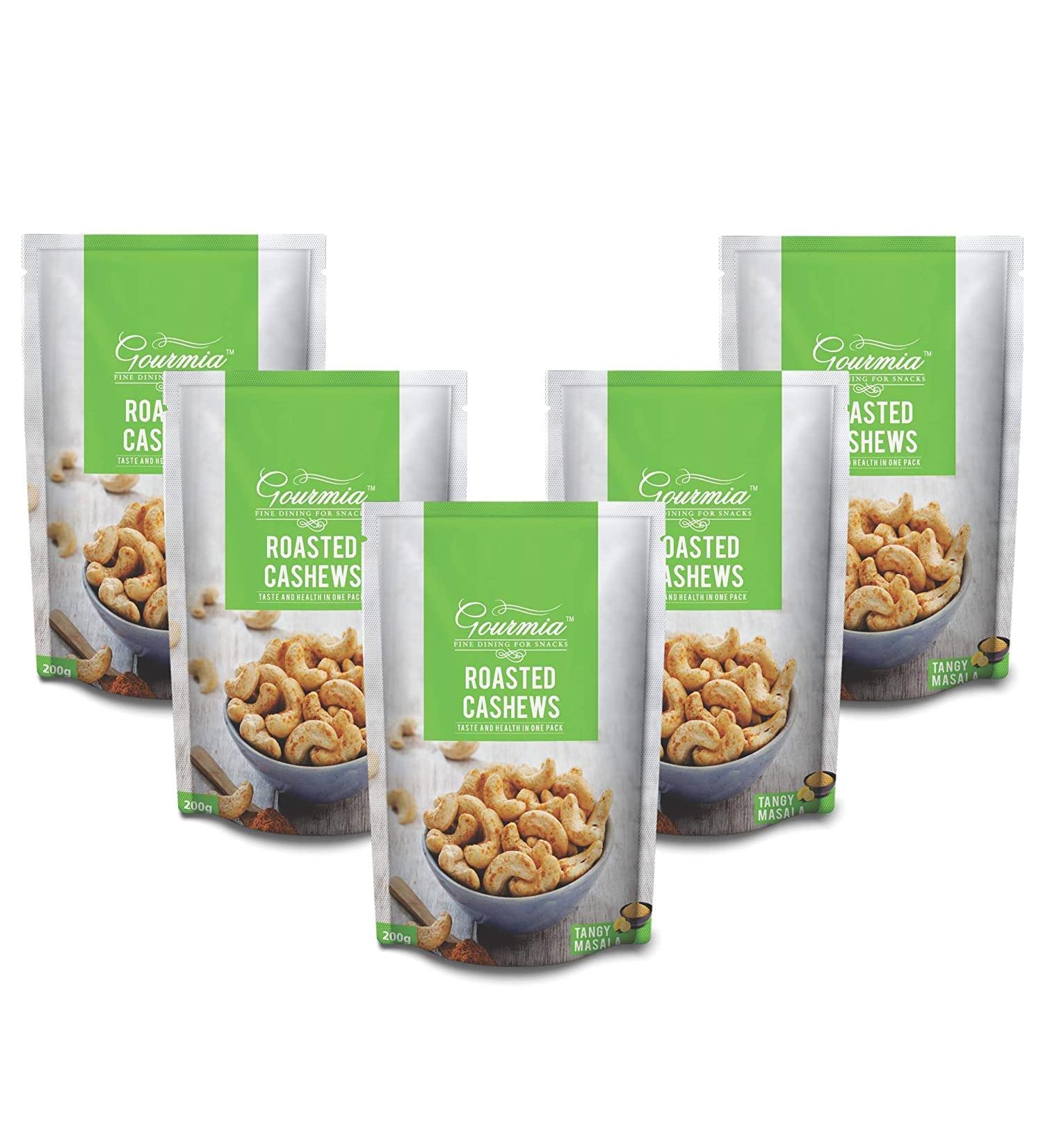  QURA QURA Roasted Cashew Masala 200g (Pack of 5) 1000g - Buy Online on GoSupps.com