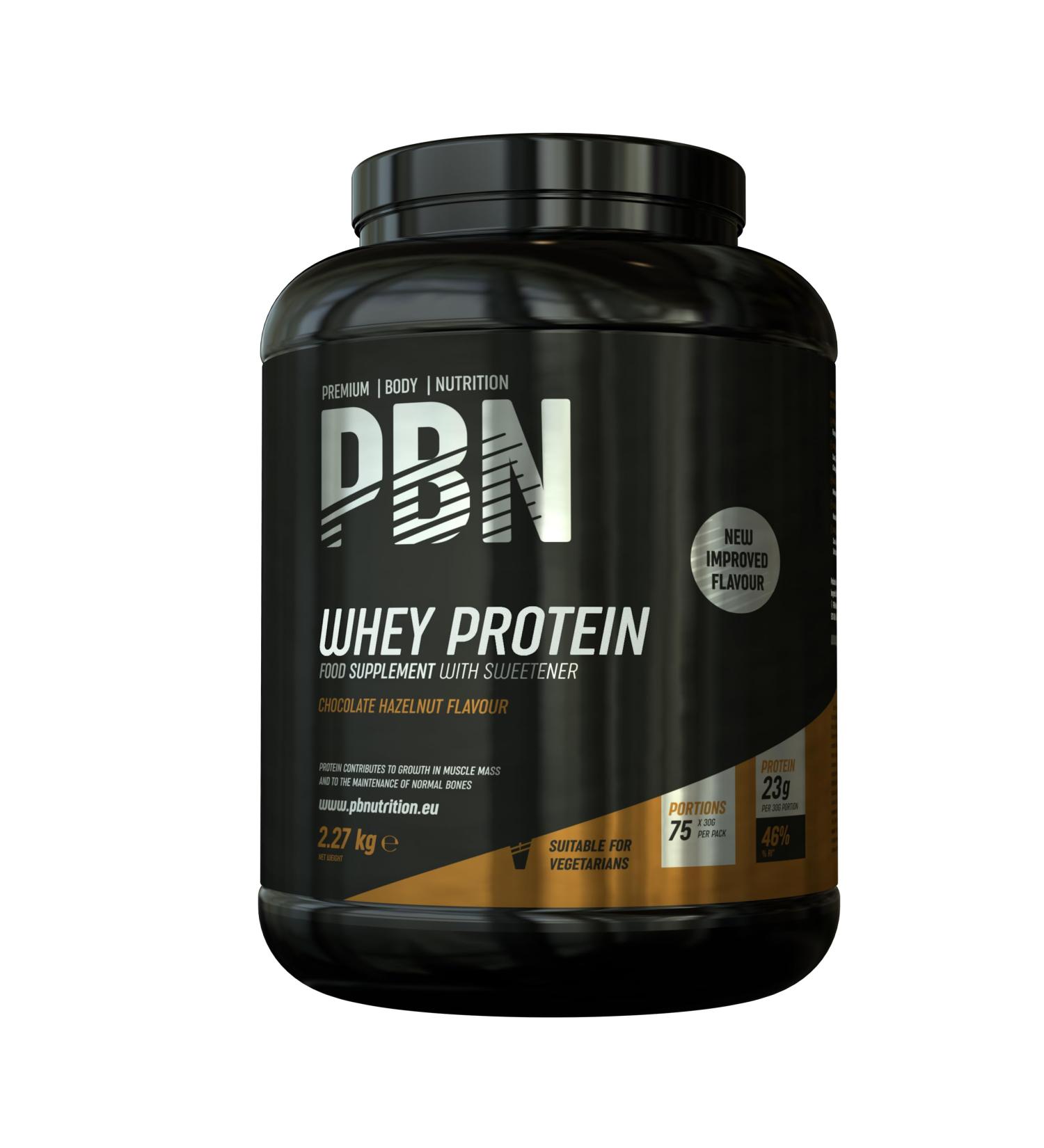 PBN Premium Body Nutrition Whey Protein Powder 2.27 kg - Chocolate Hazelnut | Buy Online - Buy Online on GoSupps.com